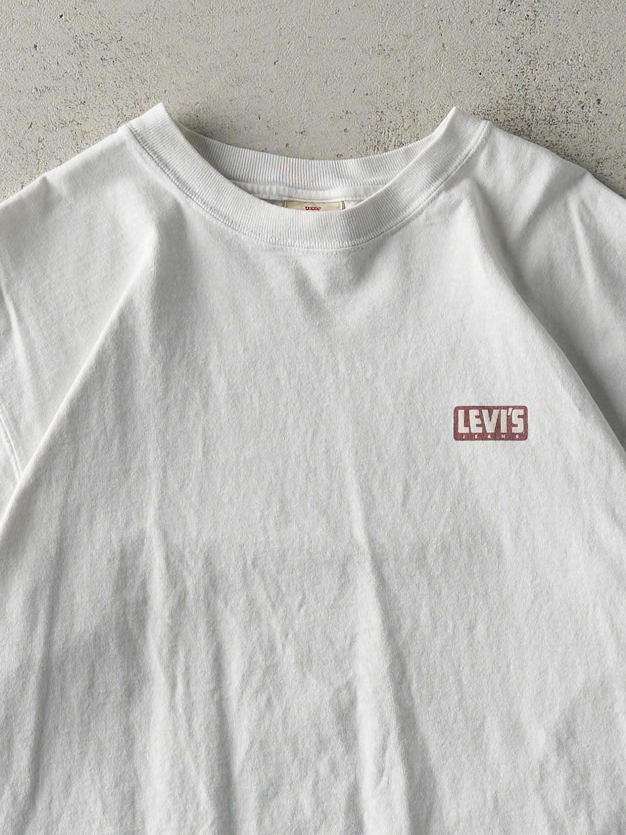 Vintage 90s White Levi's Jeans 501 Tee (M/L)
