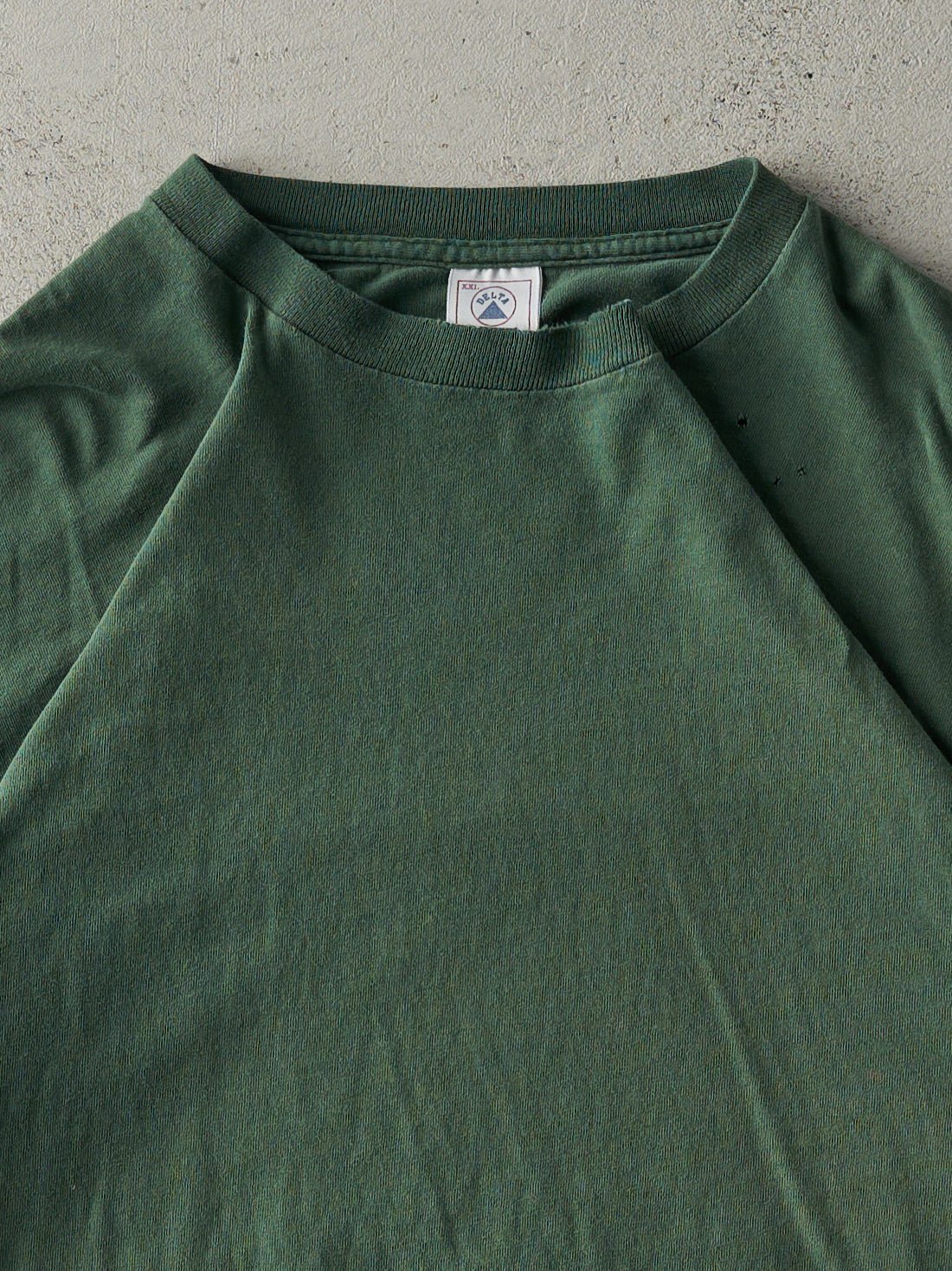 Vintage 90s Forest Green Blank Tee (XL)