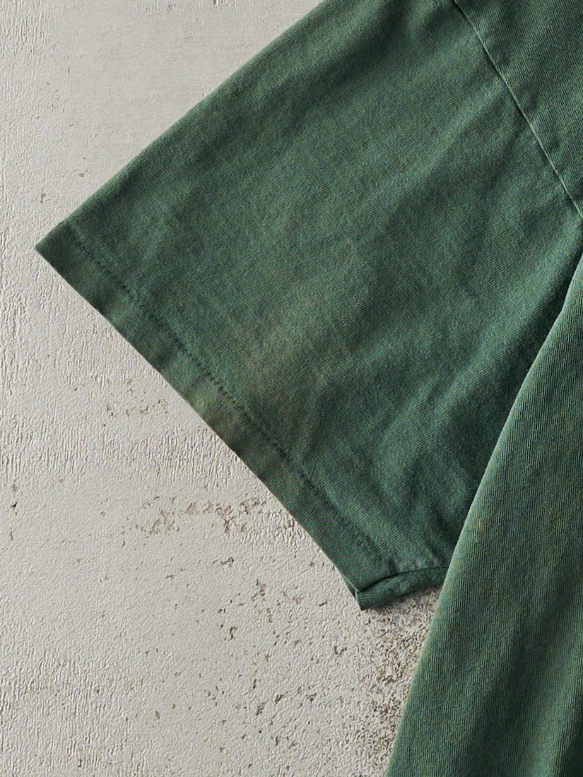 Vintage 90s Forest Green Blank Tee (XL)