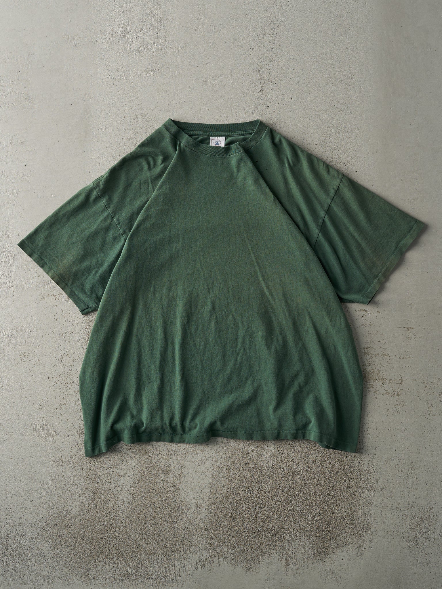 Vintage 90s Forest Green Blank Tee (XL)