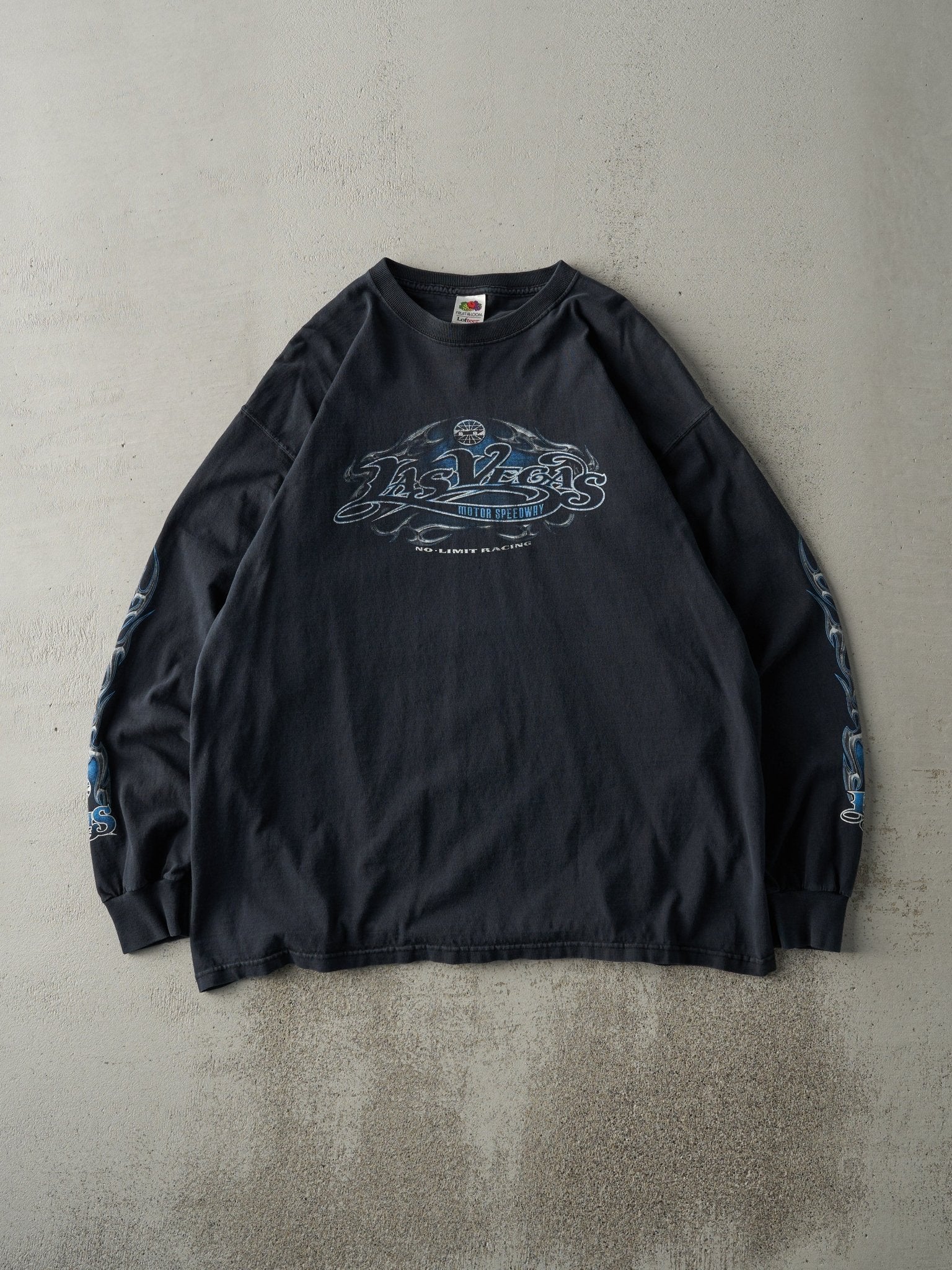 Vintage 07' Faded Black Las Vegas Motor Speedway Long Sleeve (L)
