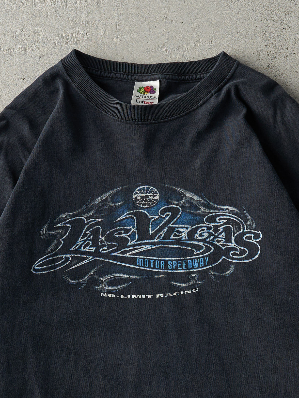 Vintage 07' Faded Black Las Vegas Motor Speedway Long Sleeve (L)