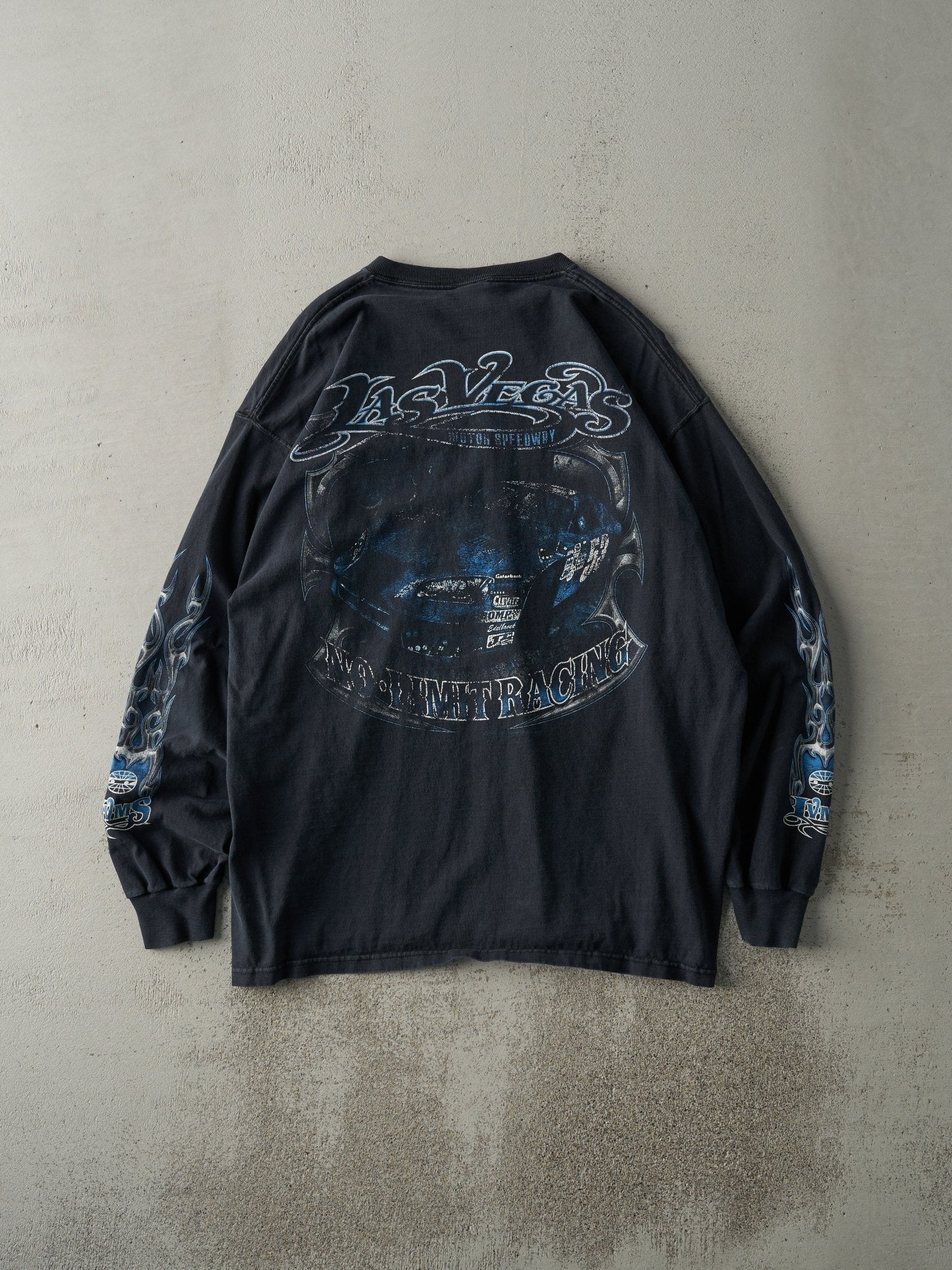 Vintage 07' Faded Black Las Vegas Motor Speedway Long Sleeve (L)