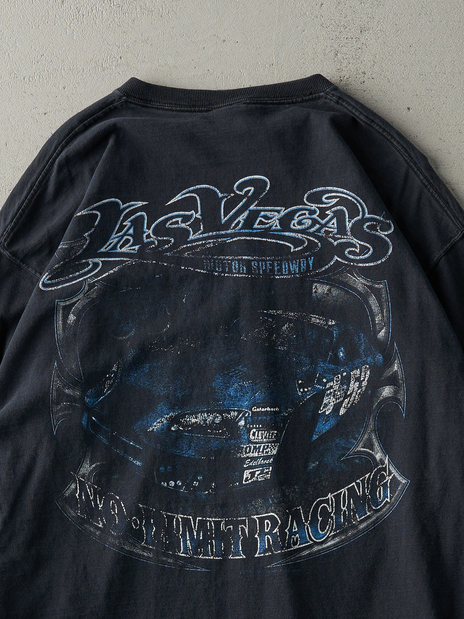 Vintage 07' Faded Black Las Vegas Motor Speedway Long Sleeve (L)