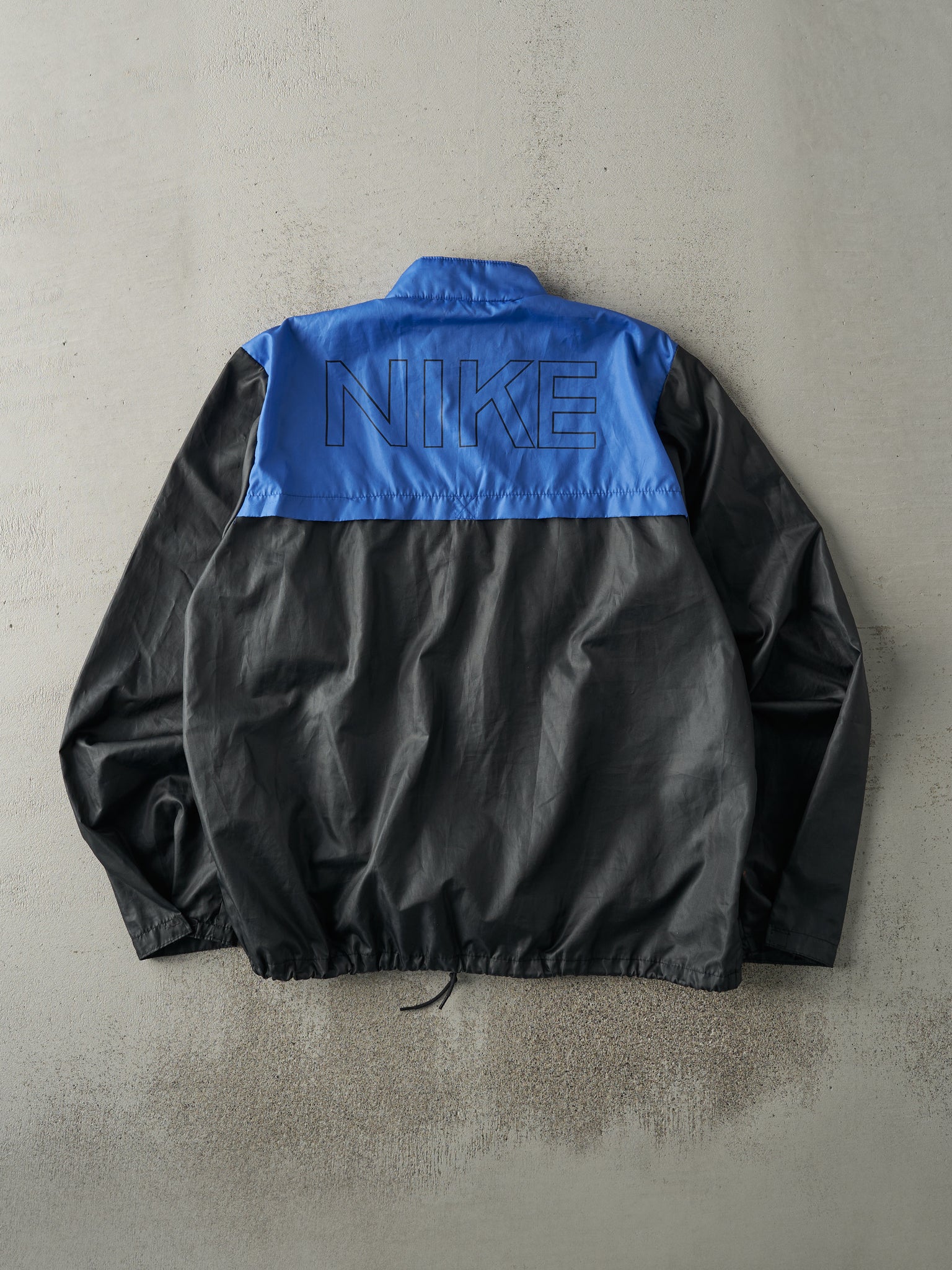 Vintage 90s Blue & Black Nike Windbreaker Jacket (L)
