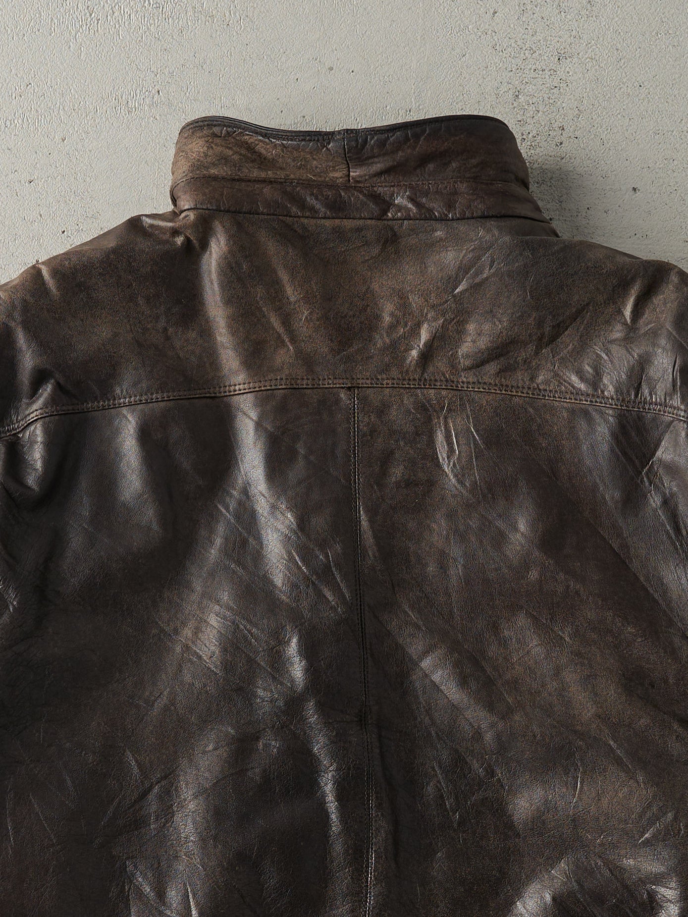 Vintage 80s Brown Boundary Waters Leather Bomber Jacket (L)