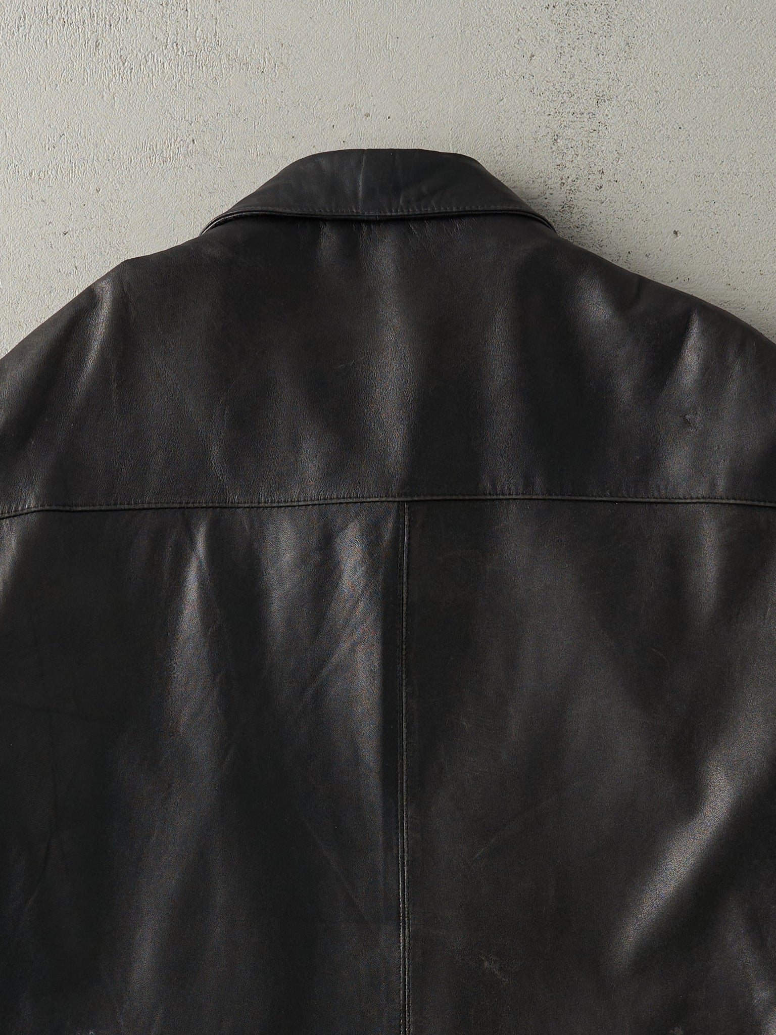 Vintage 90s Black Leather Jacket (M/L)