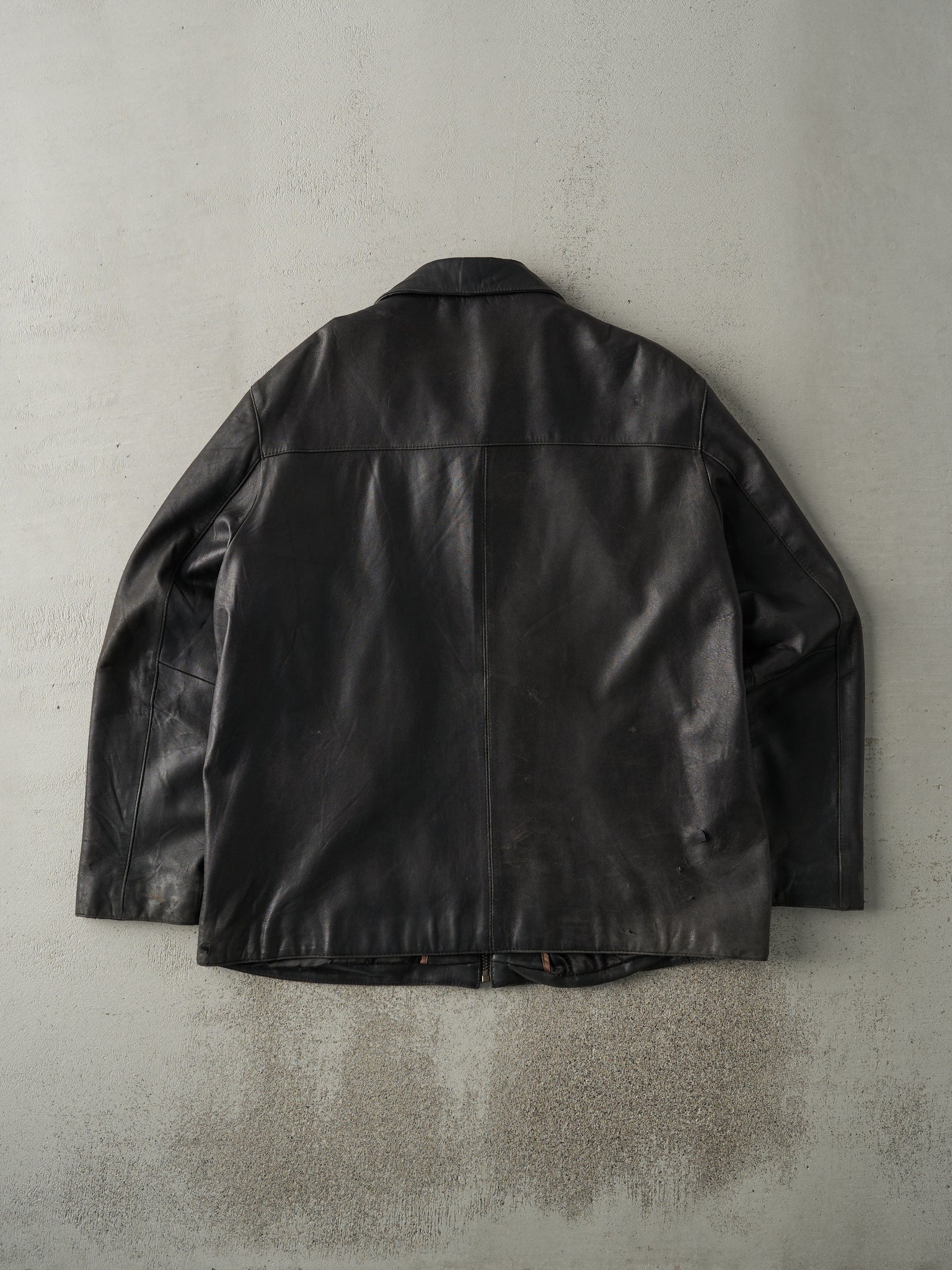 Vintage 90s Black Leather Jacket (M/L)