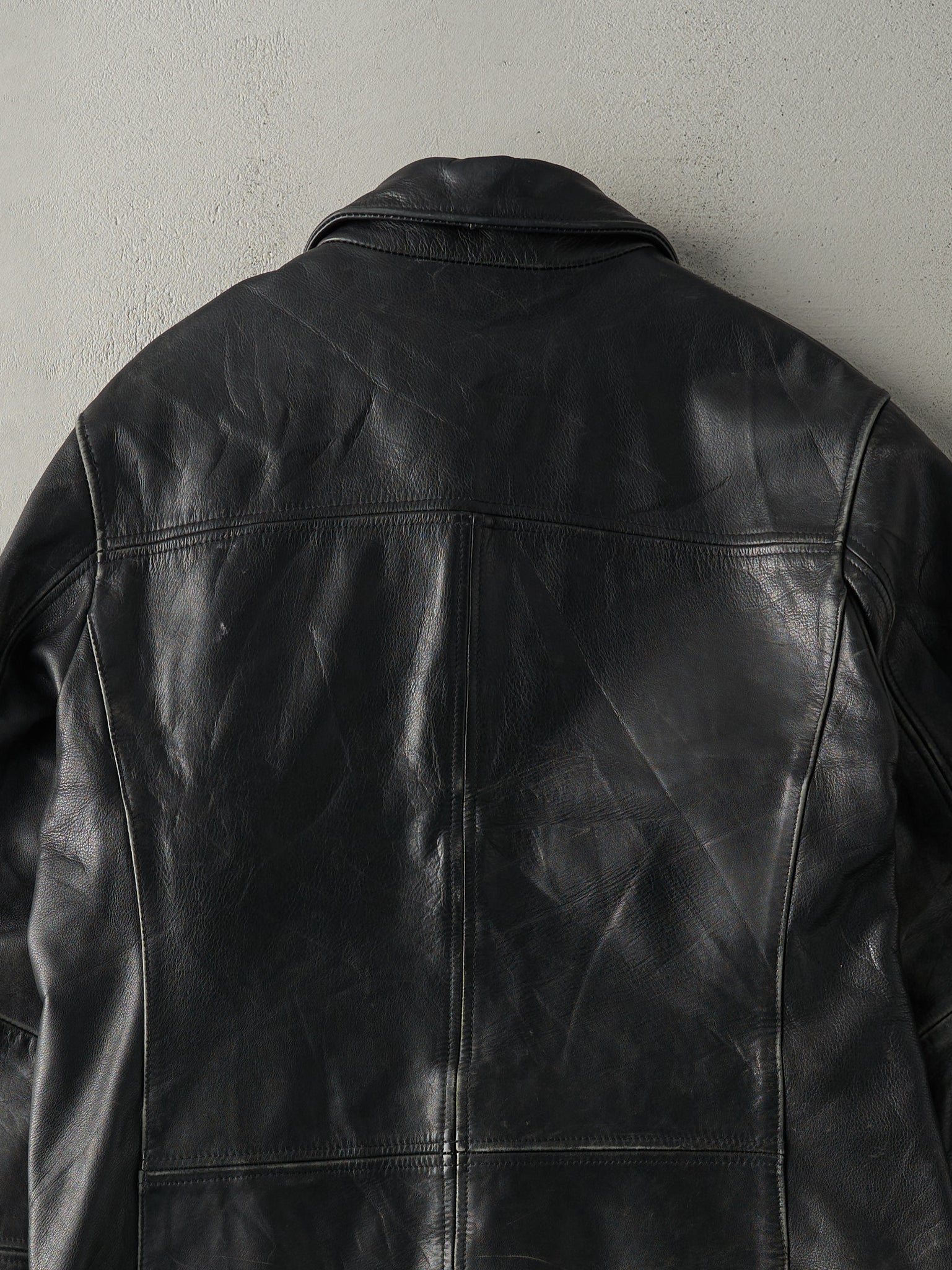 Vintage Y2K Black Danier Leather Jacket (M)