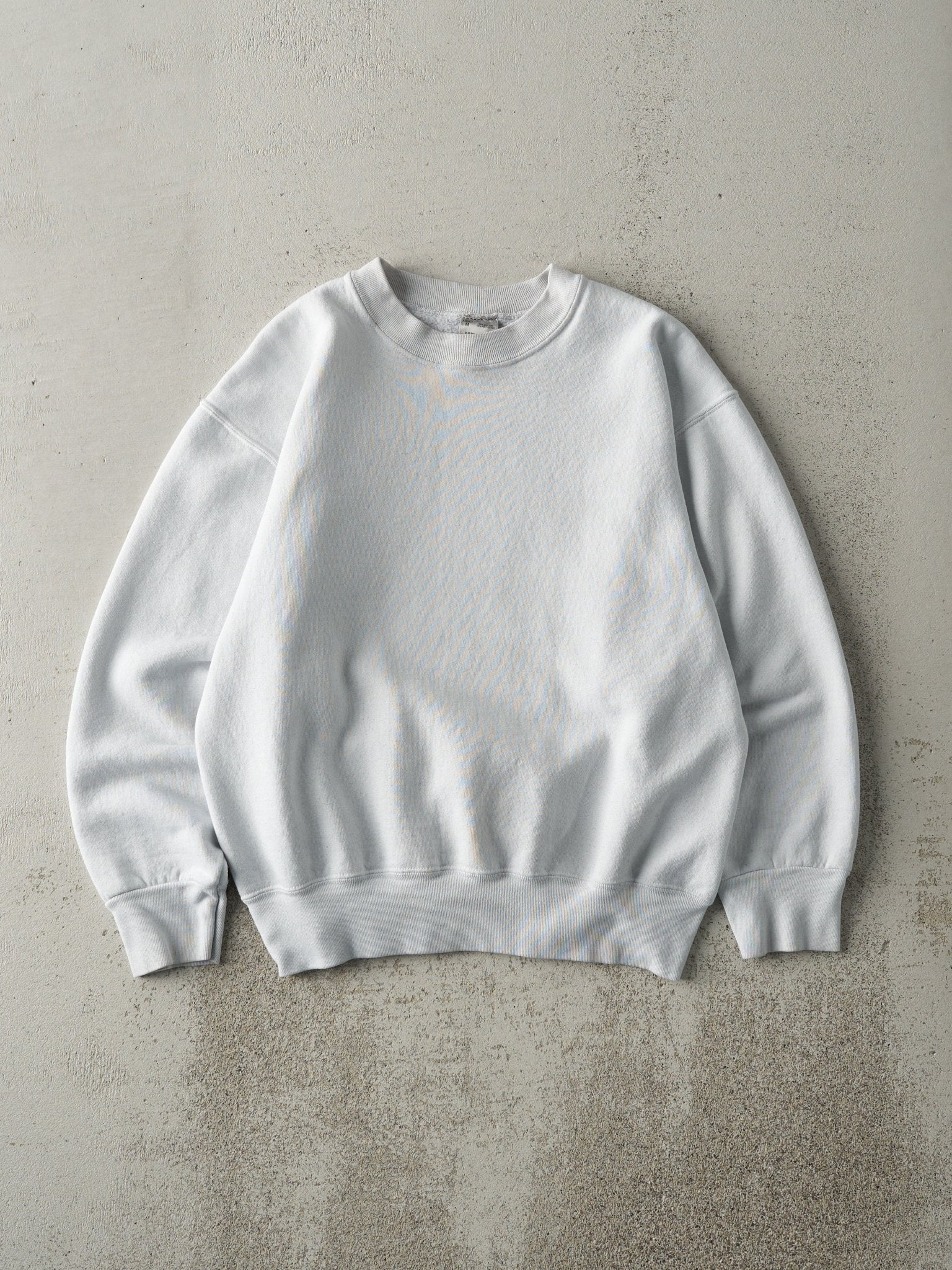 Vintage 90s White Blank Crewneck (M)