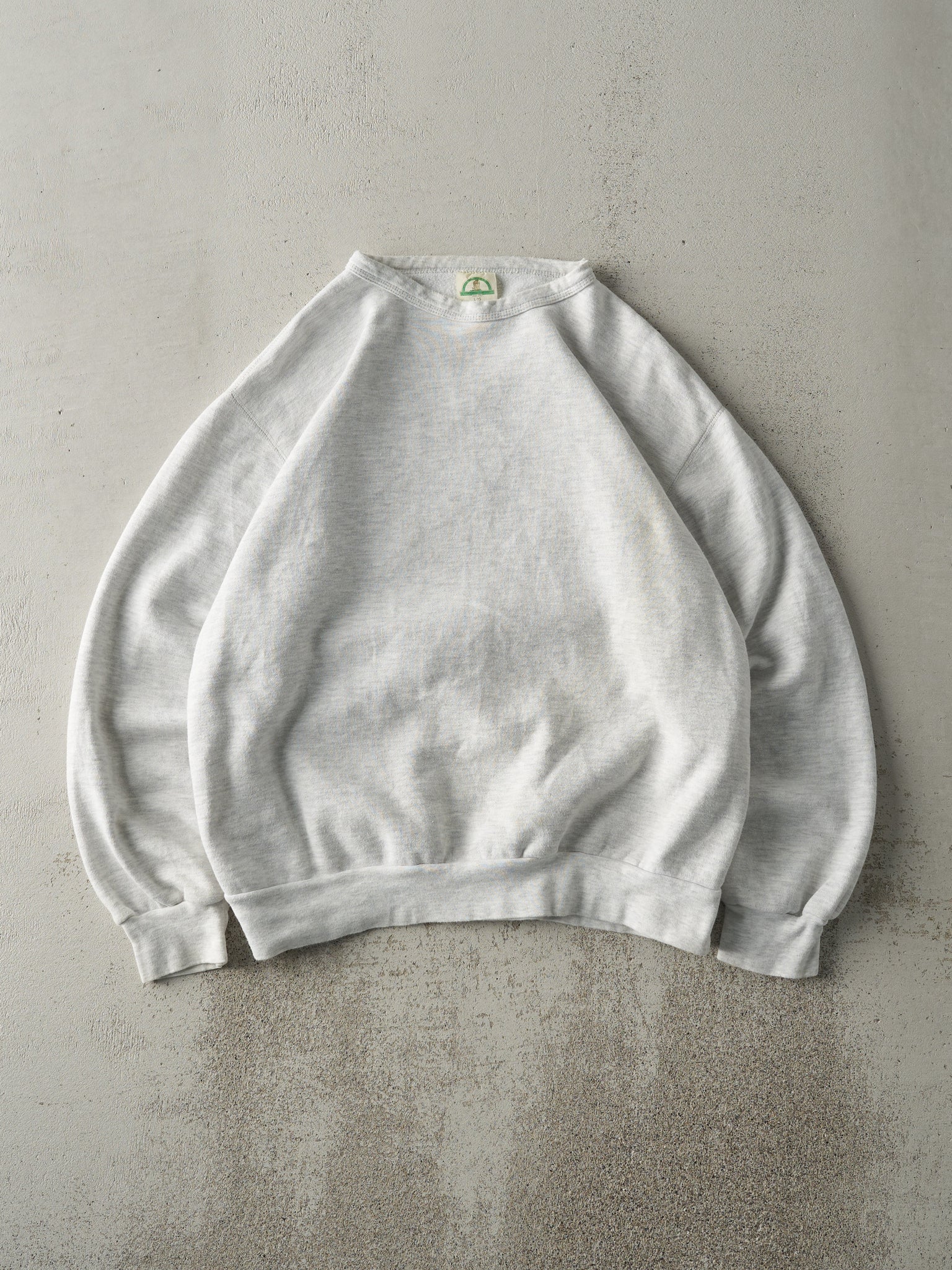 Vintage 90s Heather Grey Blank Boxy Crewneck (L)