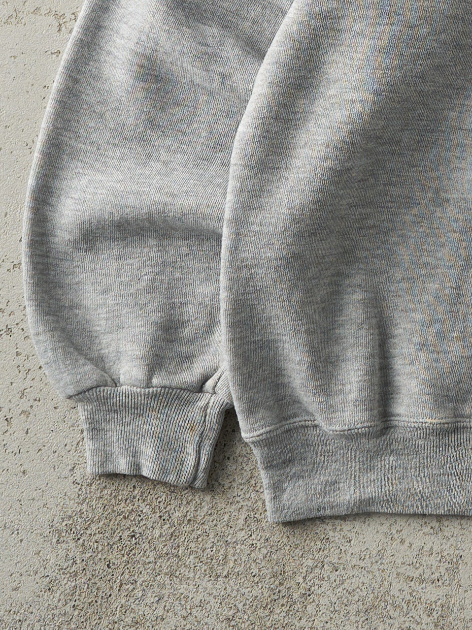 Vintage 80s Grey Blank Basics By Russell Crewneck (S)