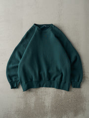 Vintage 90s Forest Green Blank Crewneck (L)