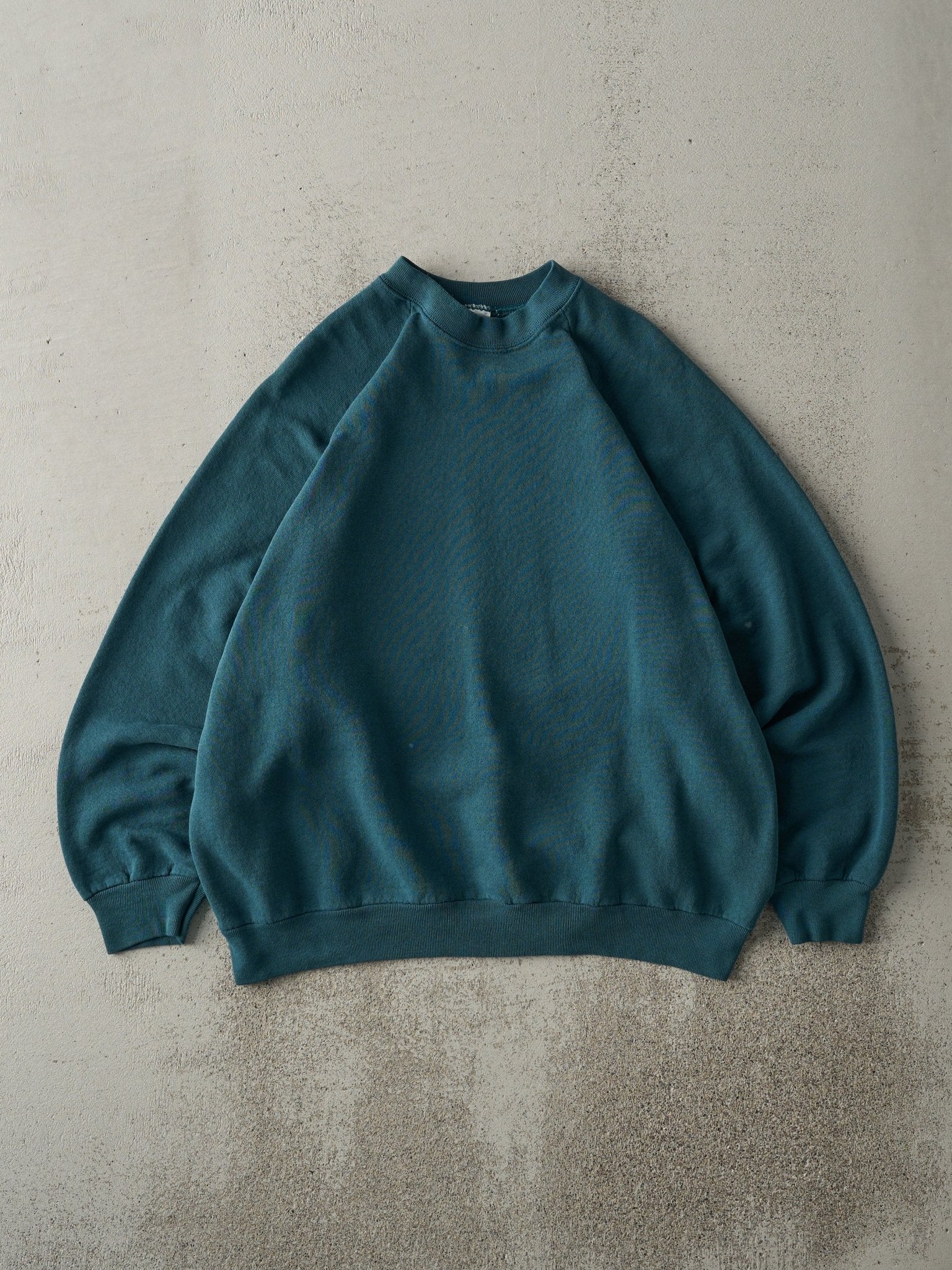 Vintage 90s Dark Teal Blank Crewneck (M/L)