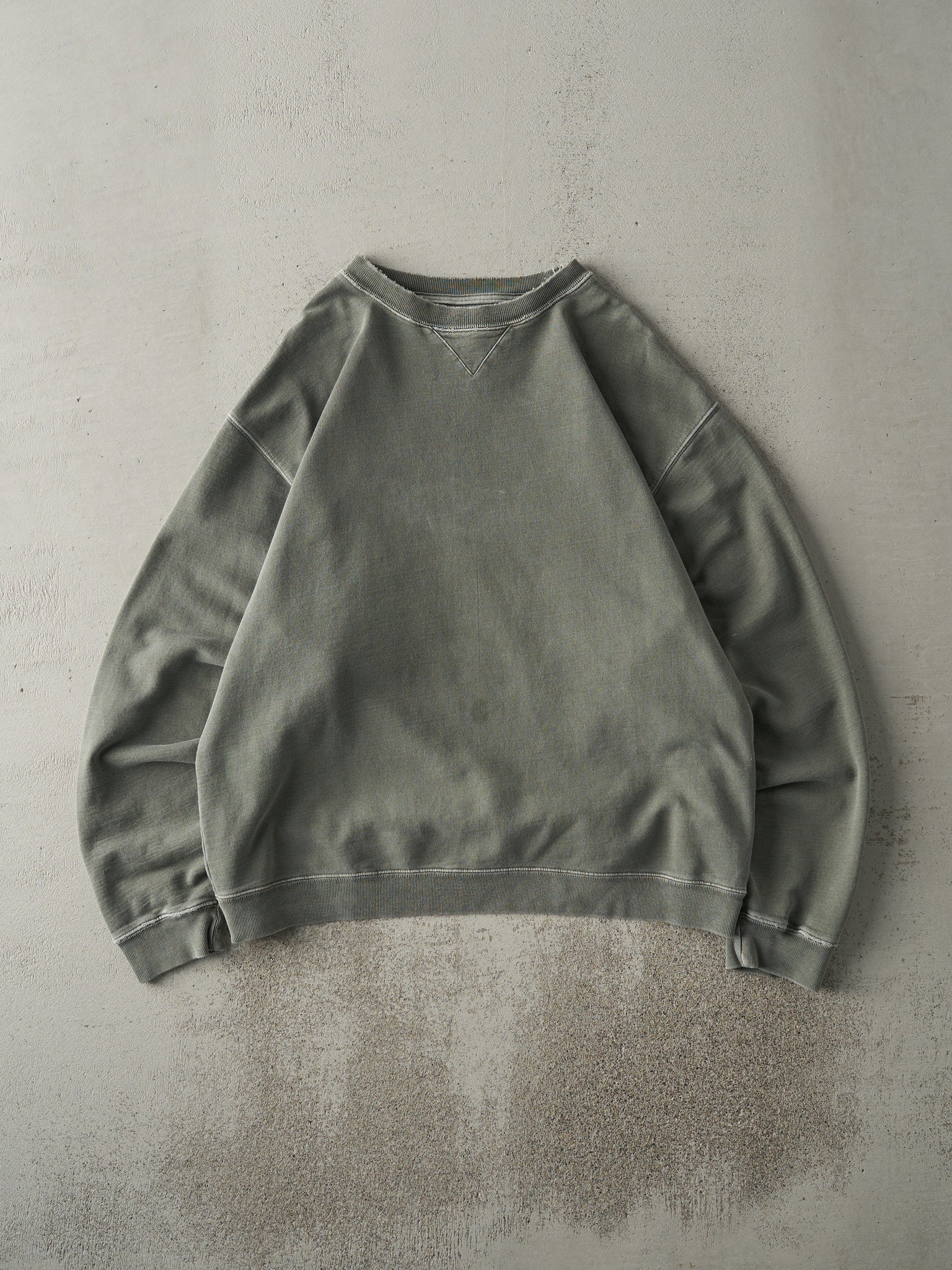 Vintage 90s Washed Olive Green Blank Gap Crewneck (L)