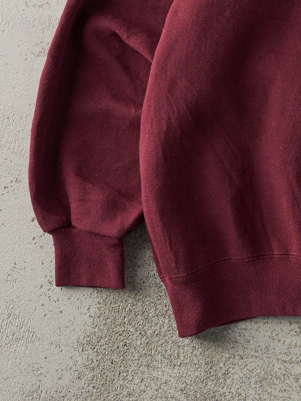 Vintage 90s Burgundy Russell Athletic Blank Crewneck (L)