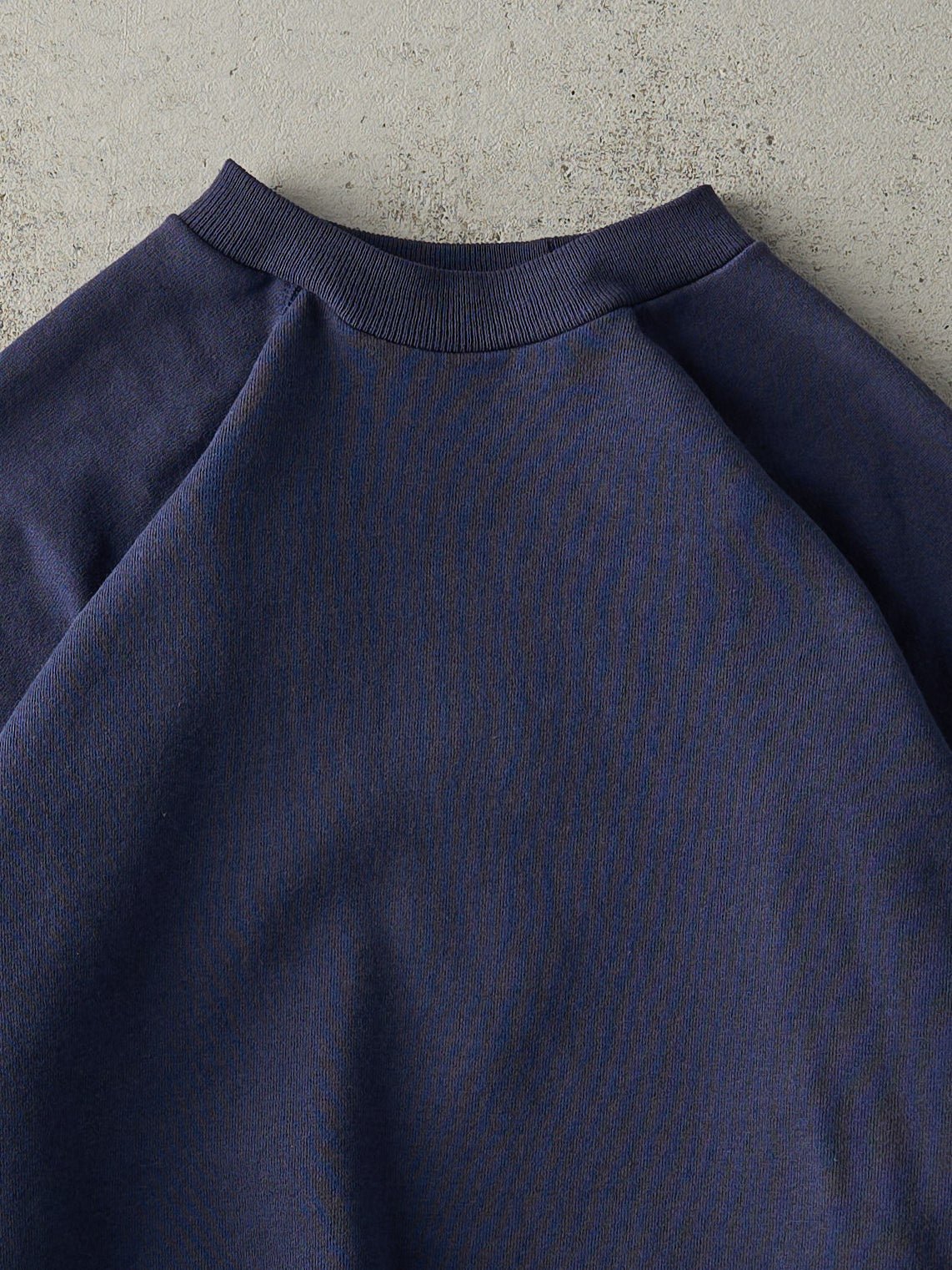 Vintage 80s Navy Blue Blank Crewneck (M/L)