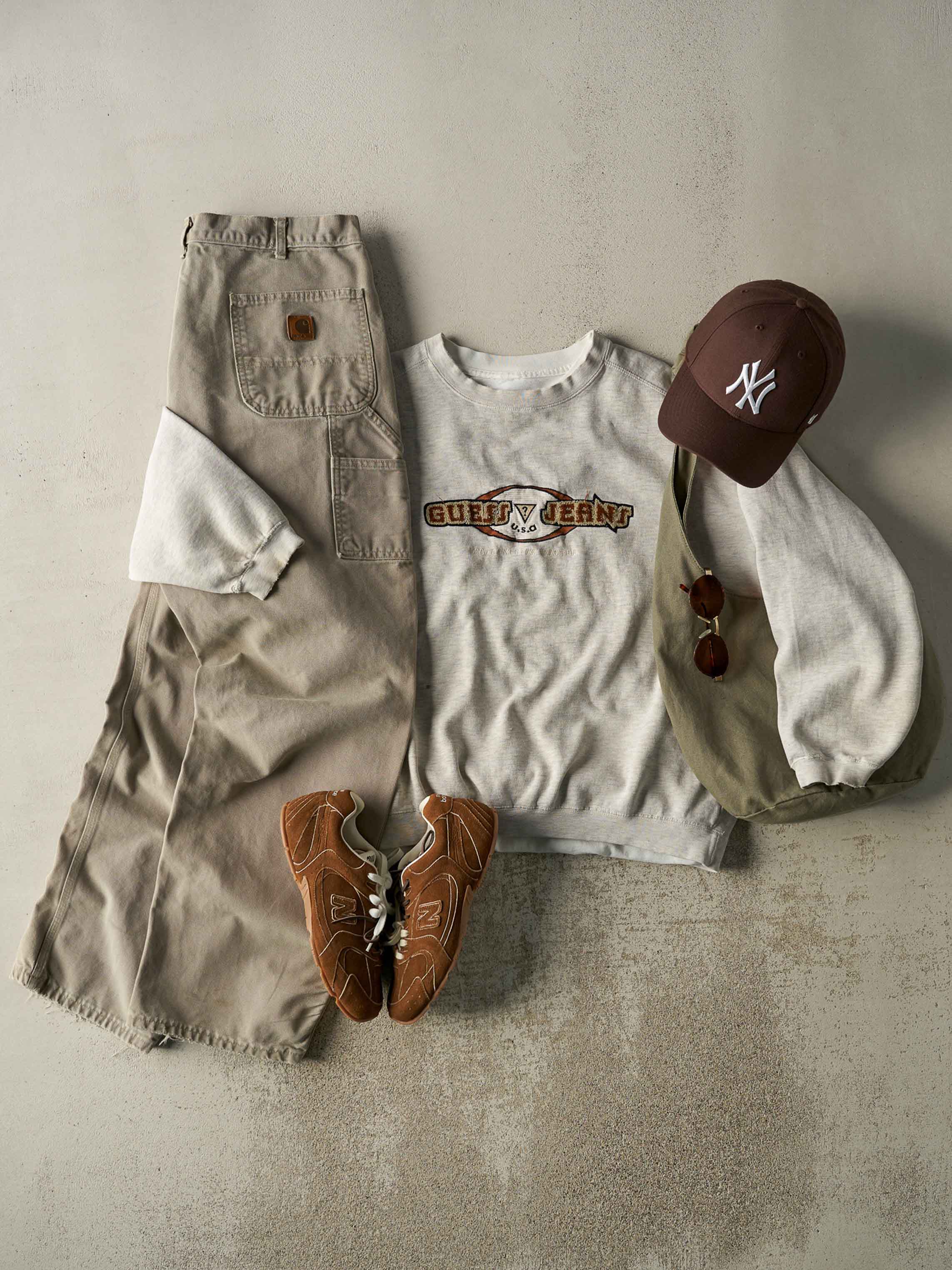 Vintage Y2K Beige Carhartt Carpenter Pants (35.5x32)