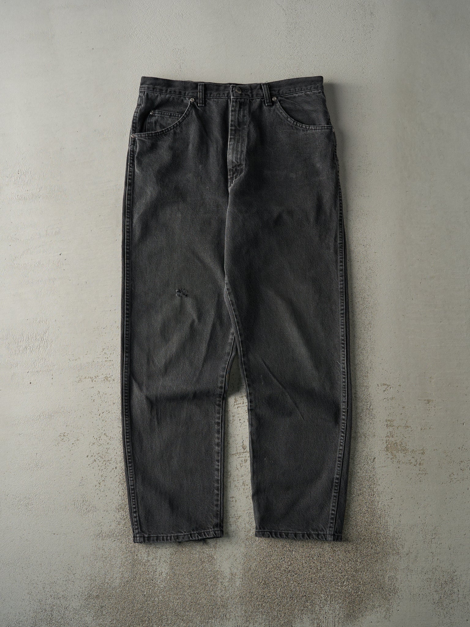 Vintage 90s Faded Black Wrangler Denim Pants (34x31.5)