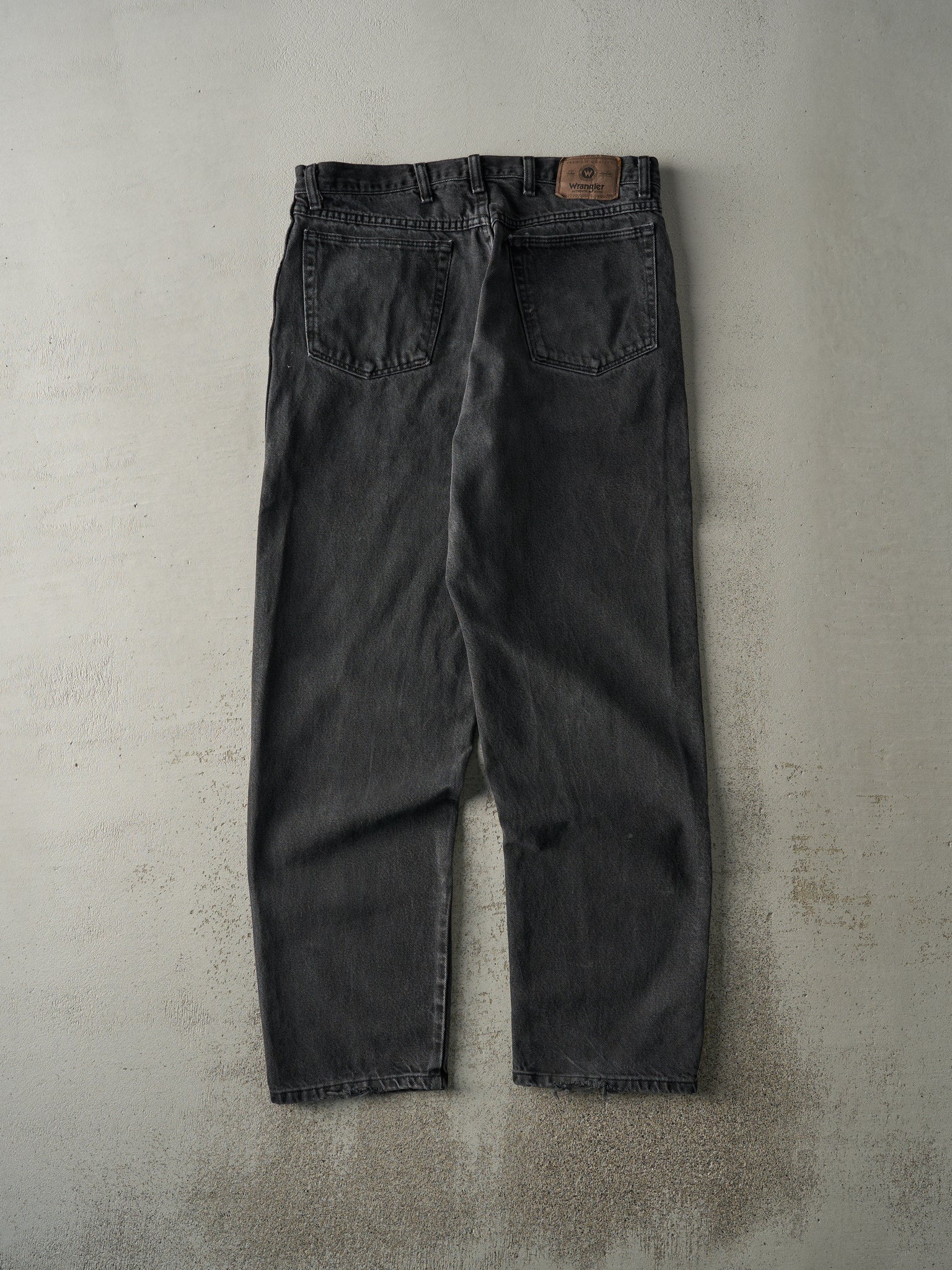 Vintage 90s Faded Black Wrangler Denim Pants (34x31.5)