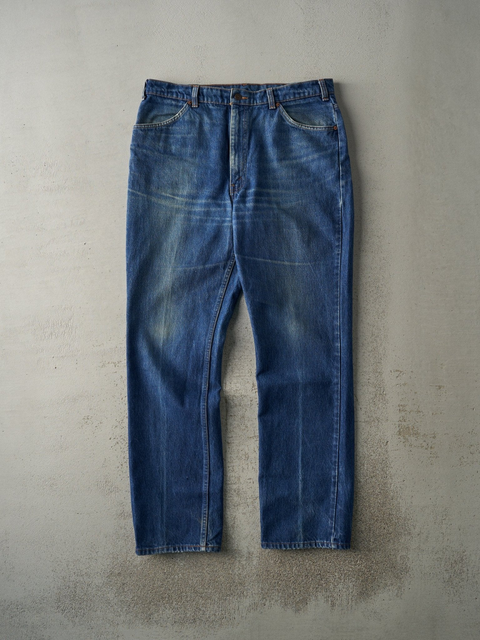 Vintage 80s Dark Wash Levi's 619 Orange Tab Jeans (36x33)