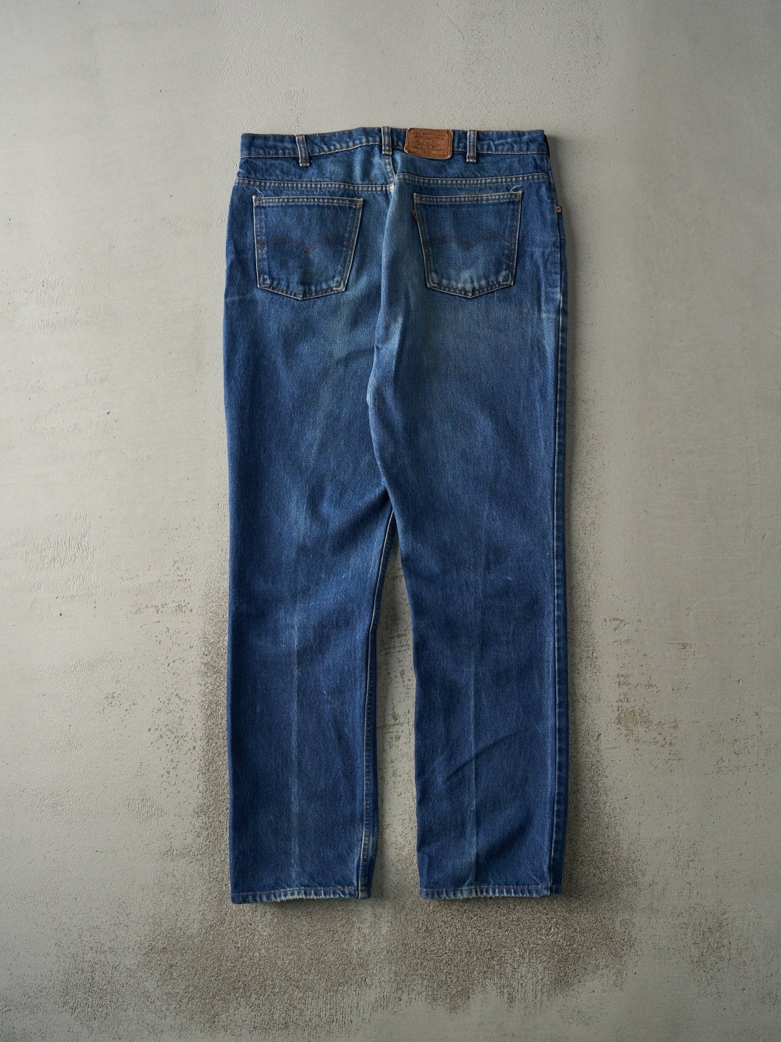 Vintage 80s Dark Wash Levi's 619 Orange Tab Jeans (36x33)