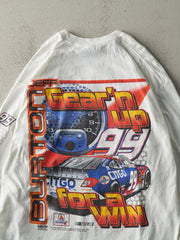 Vintage Y2K White Jeff Burton Nascar Racing Long Sleeve (L)