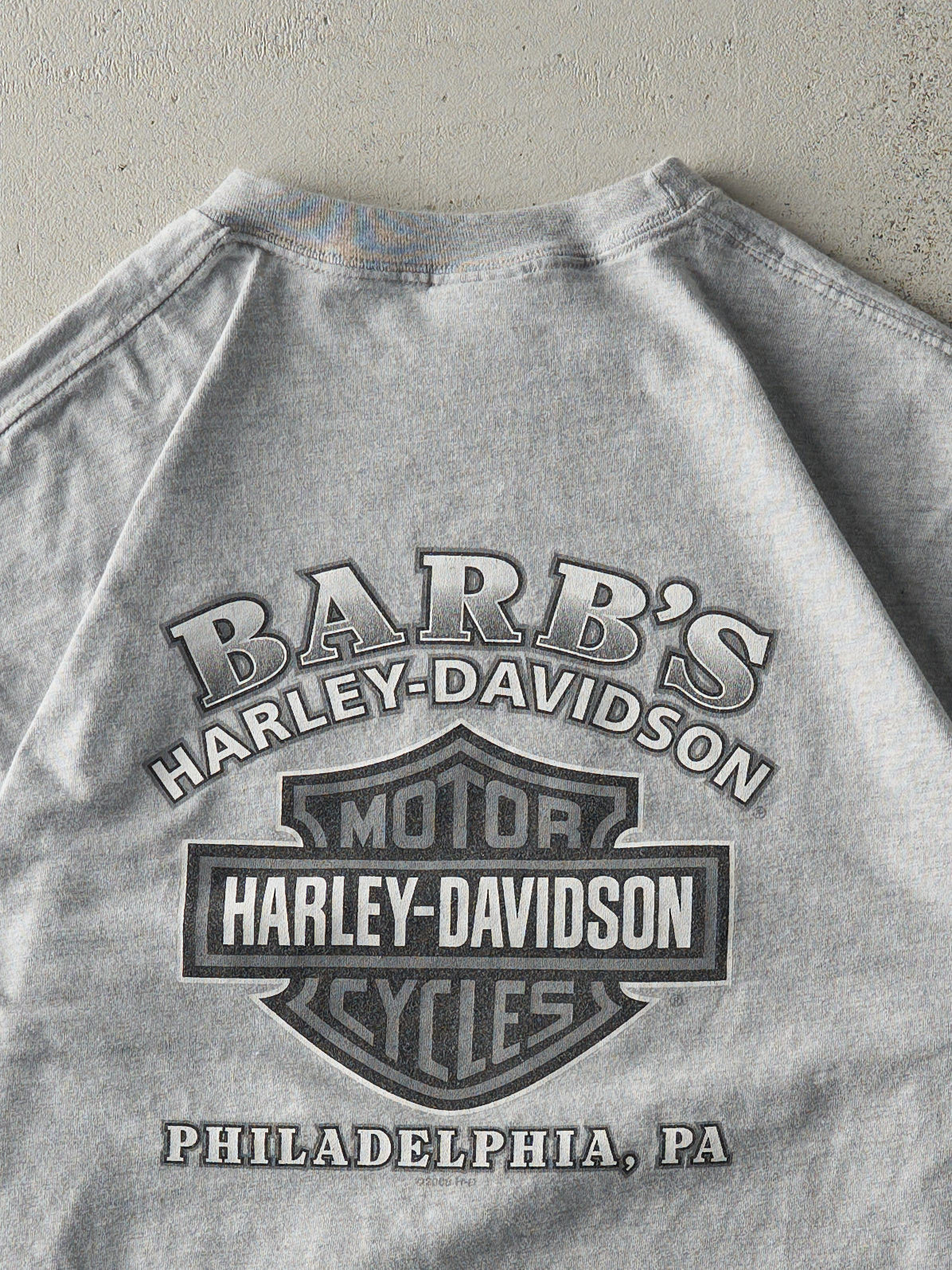 Vintage 08' Grey Philadelphia PA Harley Davidson Tee (M)