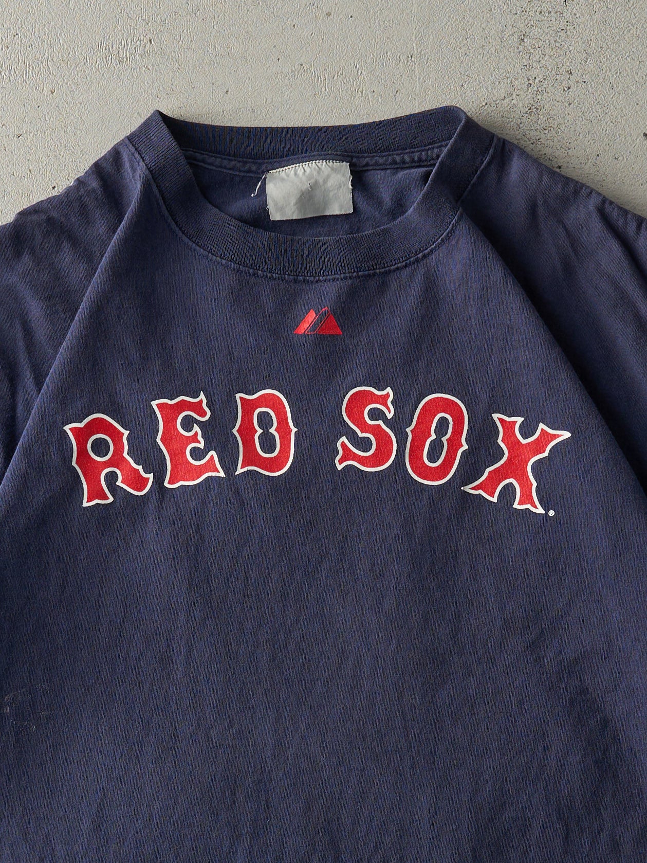 Vintage 08' Navy Blue Boston Red Sox David Ortiz #34 Player Tee (M)