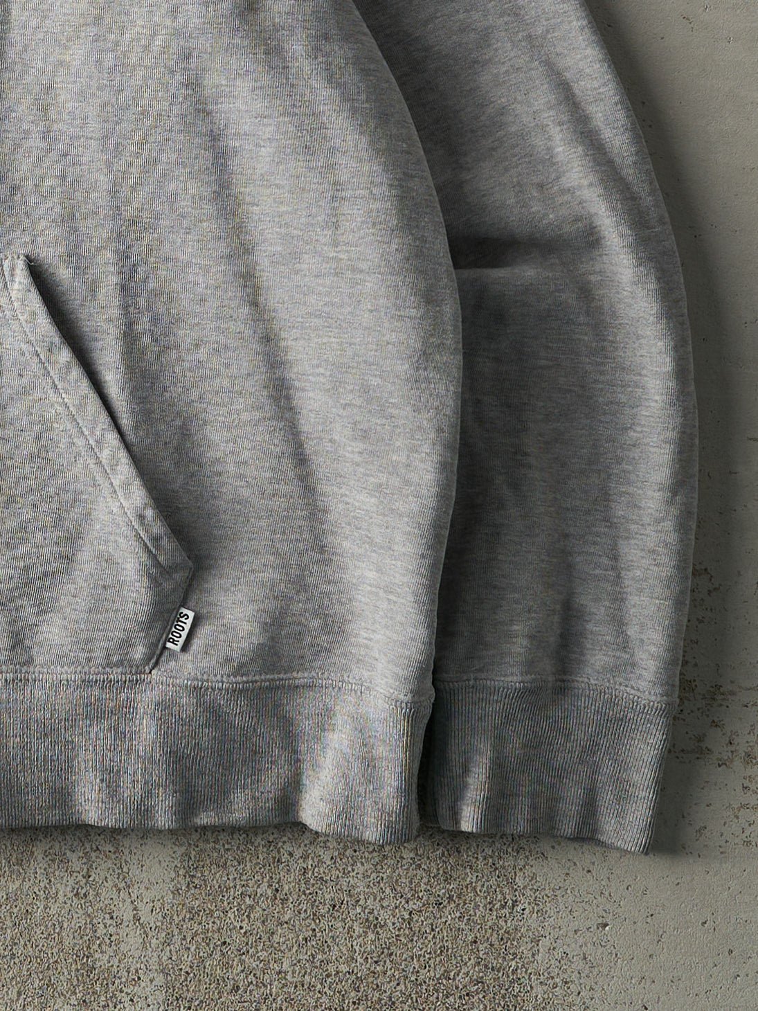 Vintage Y2K Grey Roots Athletics Hoodie (XL)