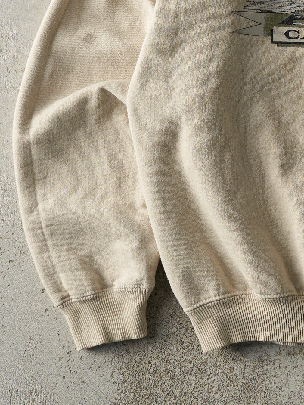 Vintage Y2K Beige Grand Trunk Station Crewneck (S)