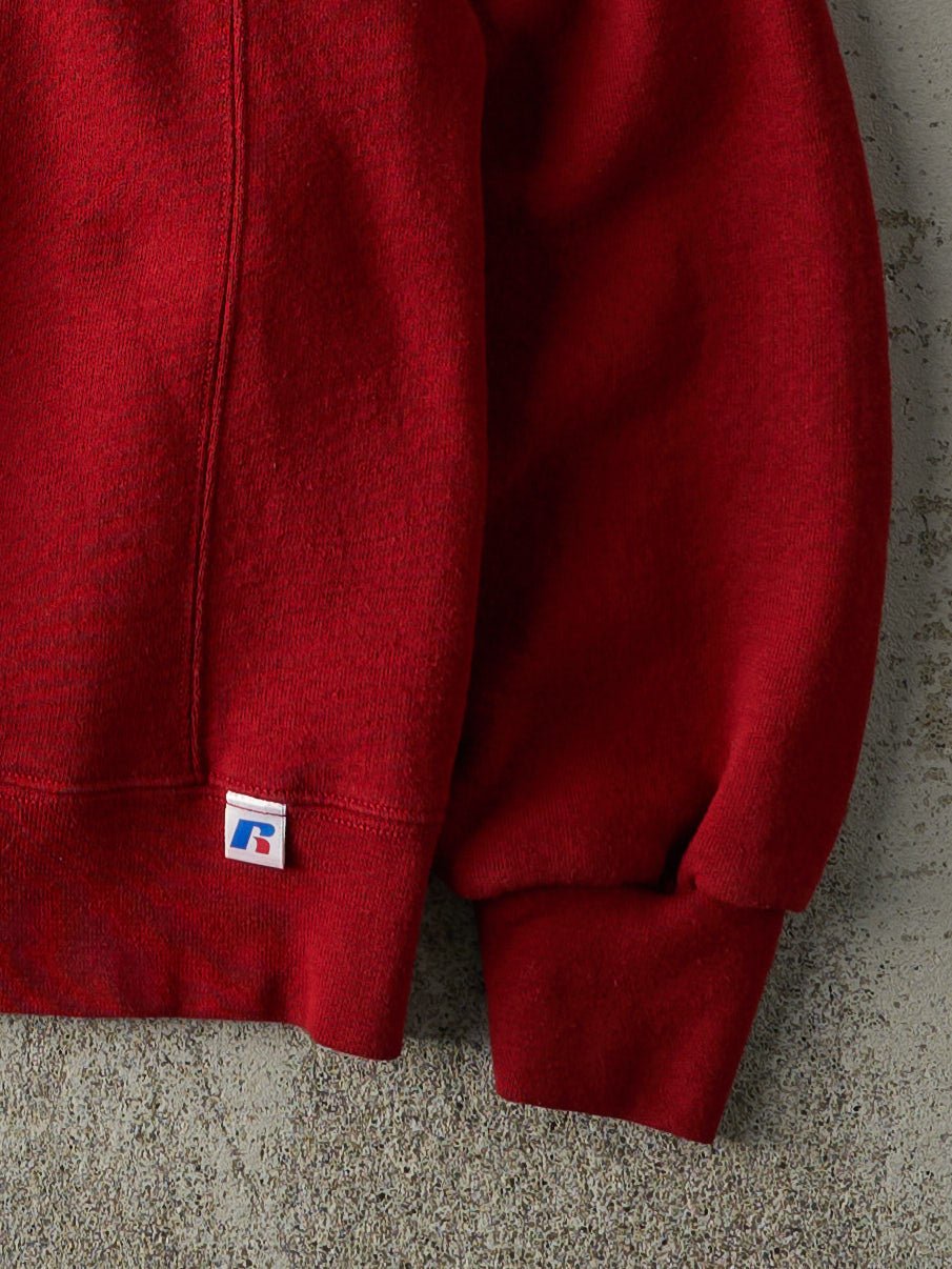 Vintage Y2K Cardinal Red Blank Russell Athletic Crewneck (L)