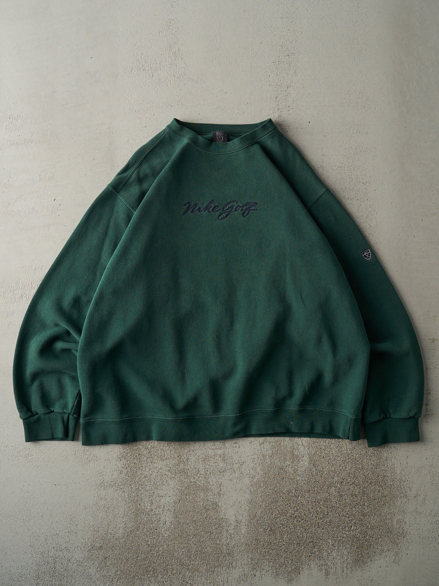 Vintage Y2K Forest Green Embroidered Nike Golf Crewneck (XL)