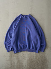 Vintage 90s Periwinkle Blue Blank Boxy Crewneck (M)