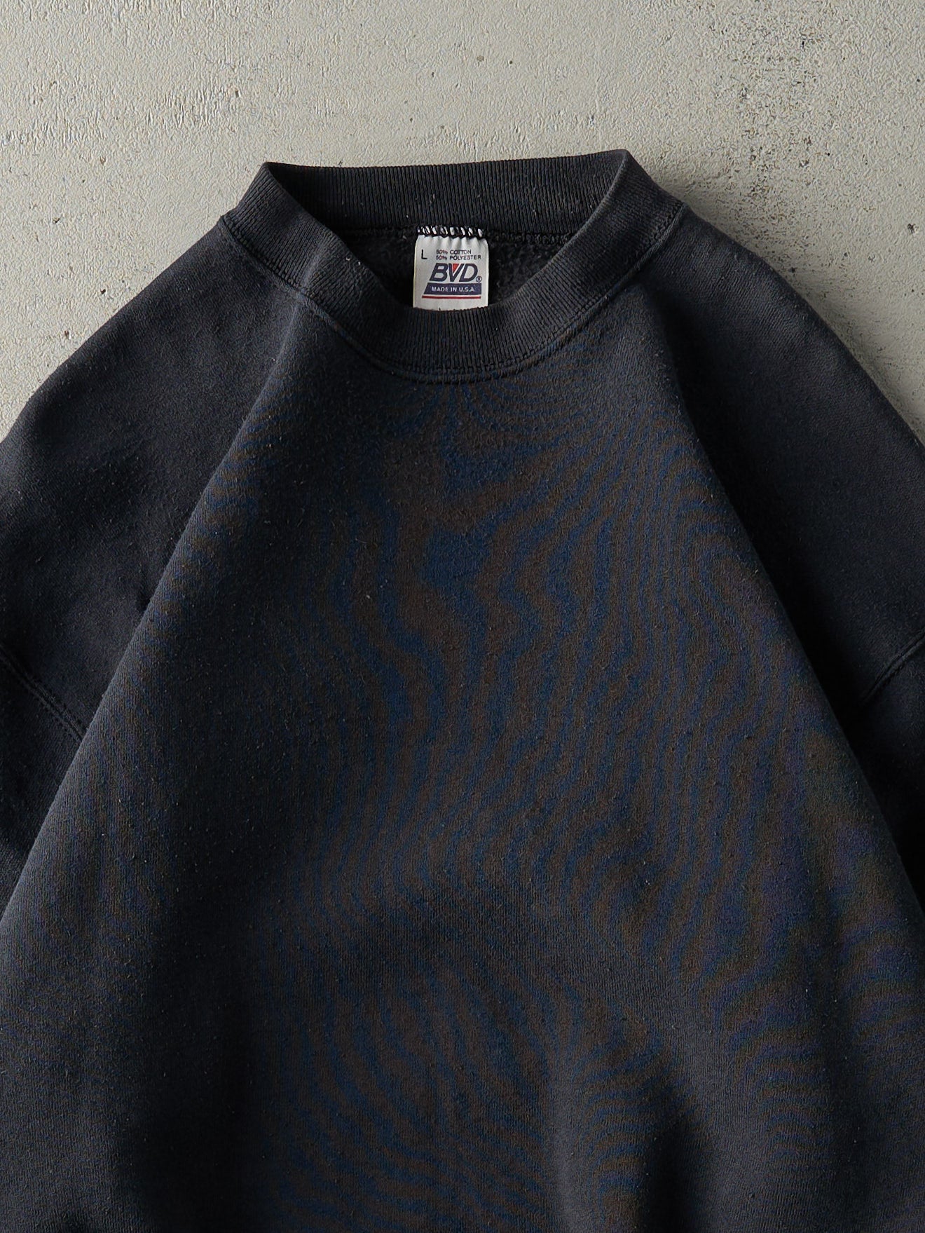 Vintage 90s Blank Black Crewneck (M)