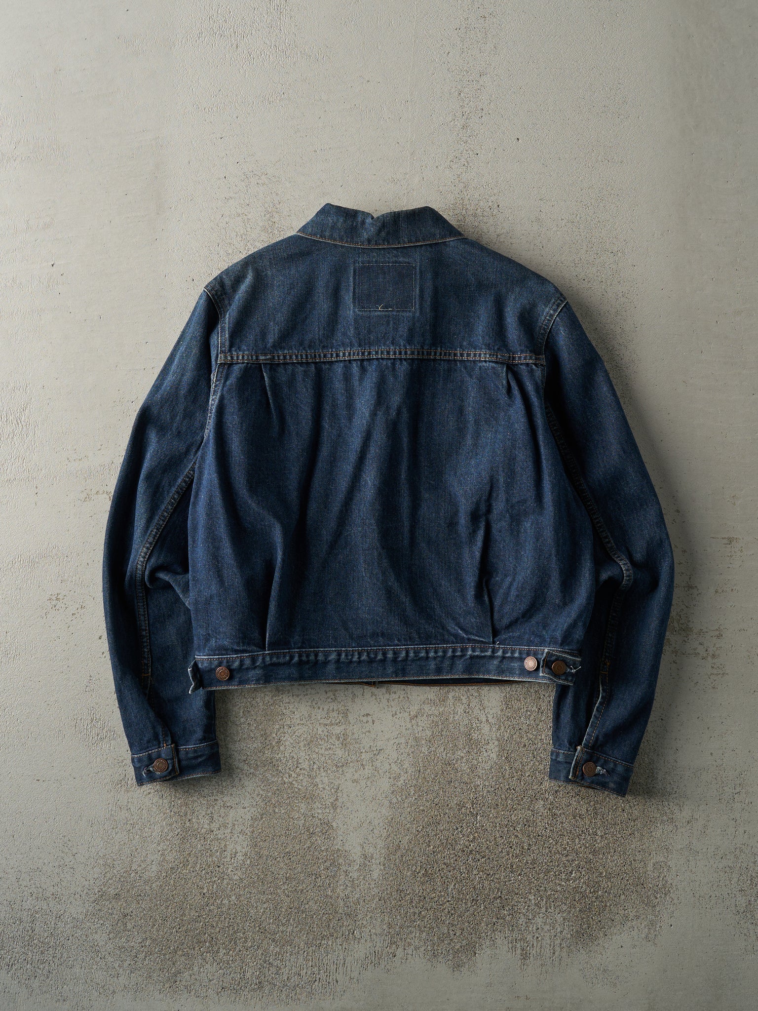 Vintage 90s Dark Wash Levi's Type 2 Remake Denim Jacket (M)