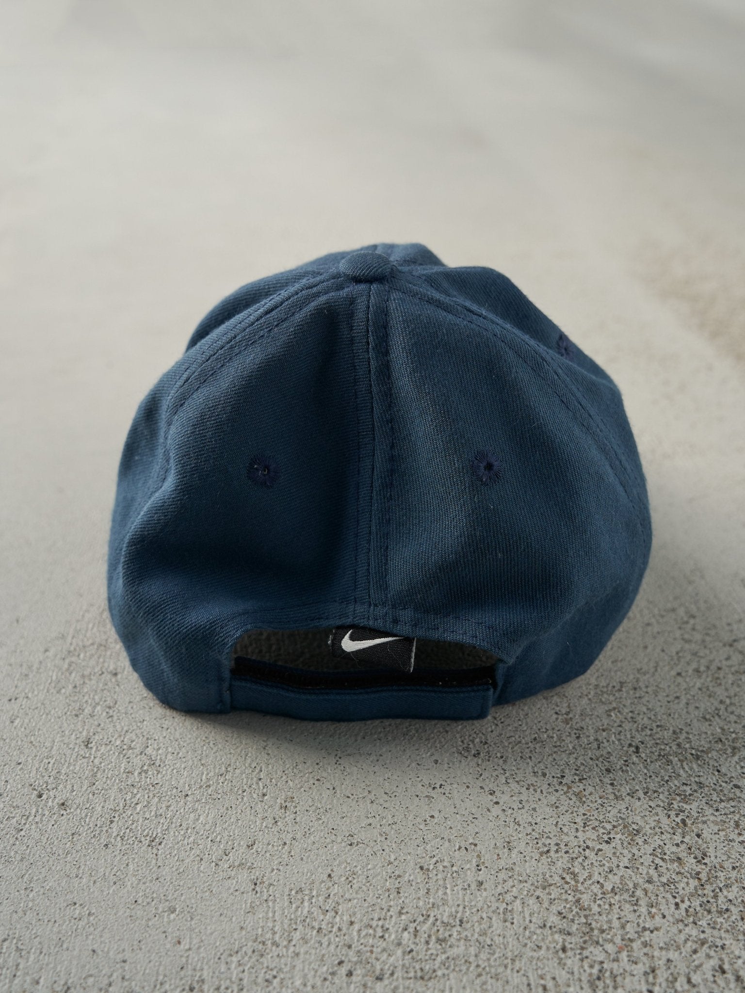 Vintage 90s Slate Blue & Yellow Nike Velcro Hat