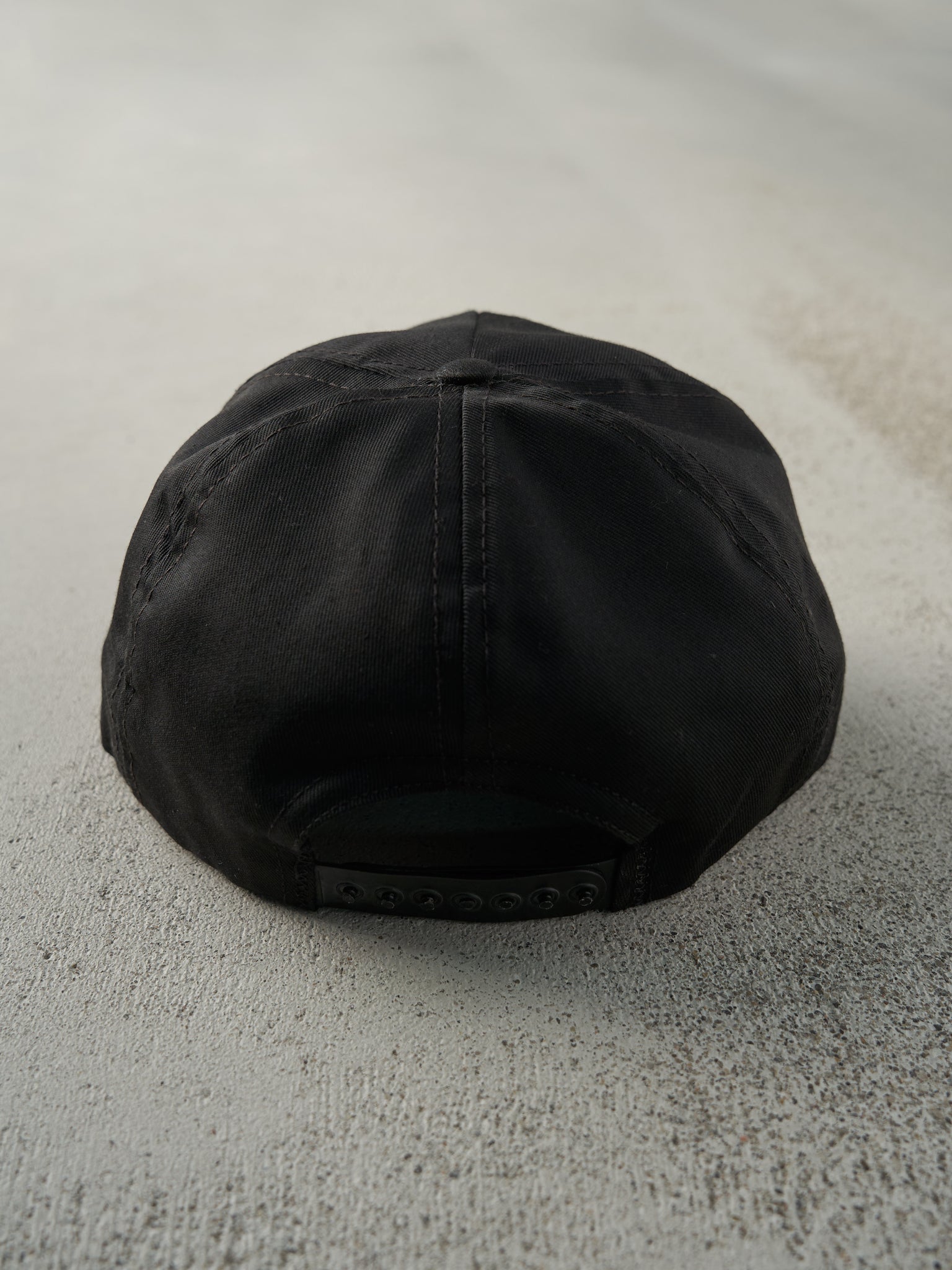 Vintage 80s Black Embroidered A.J.Foyt Copenhagen Racing Snapback Hat