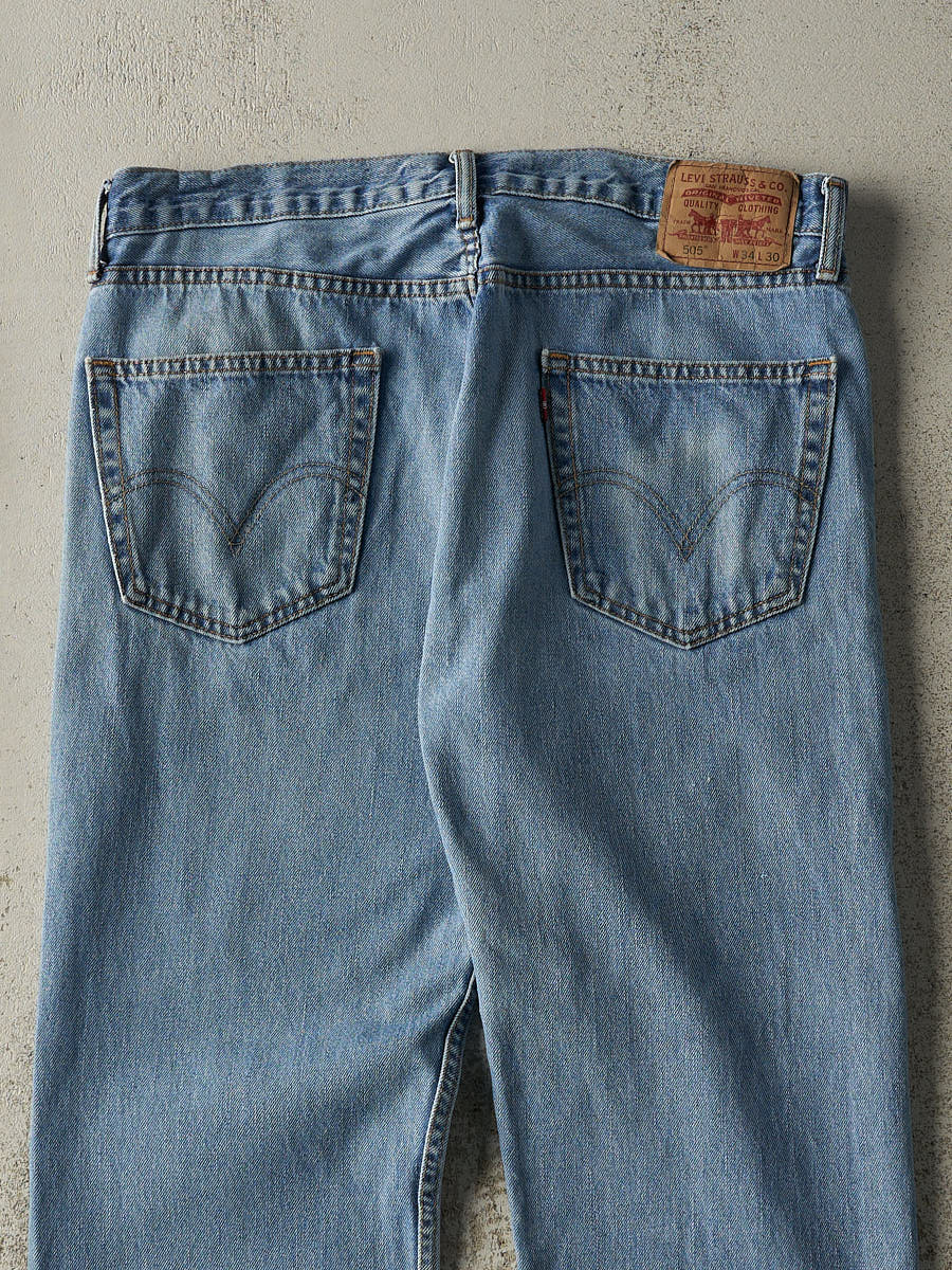 Vintage Y2K Mid Wash Levi's 505 Jeans (34x30)