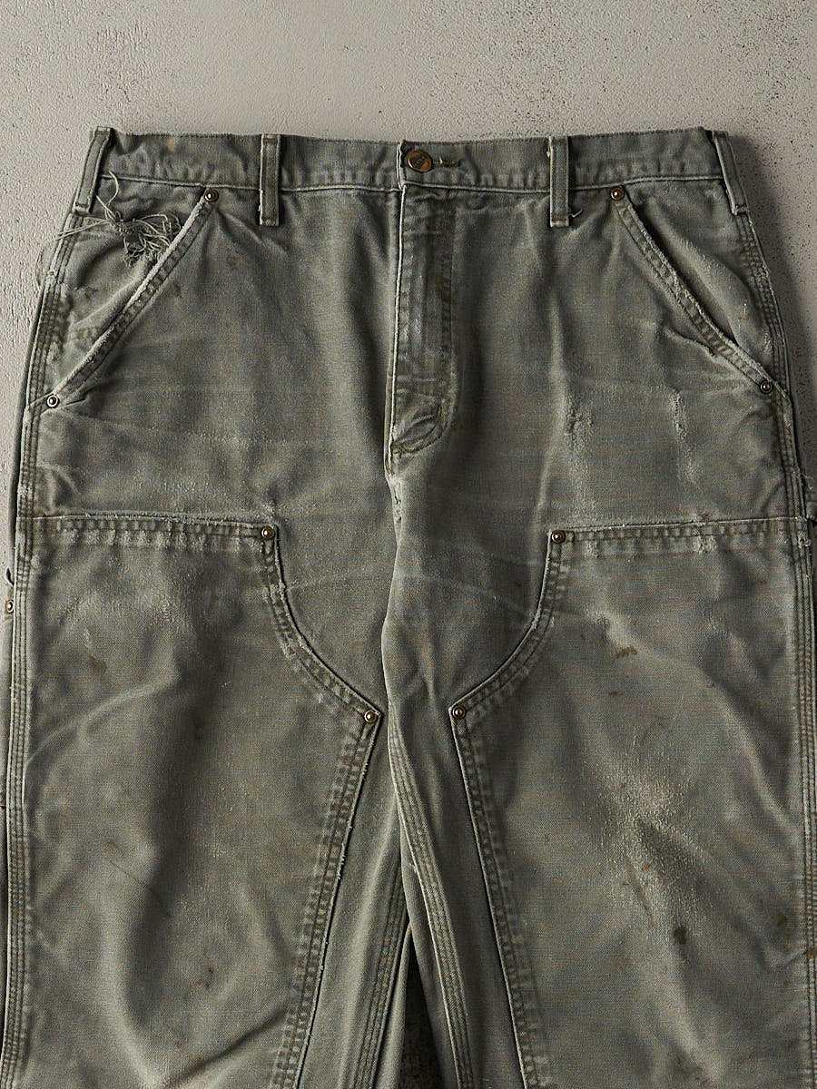 Vintage Y2K Green Carhartt Double Knee Carpenter Pants (34x31)