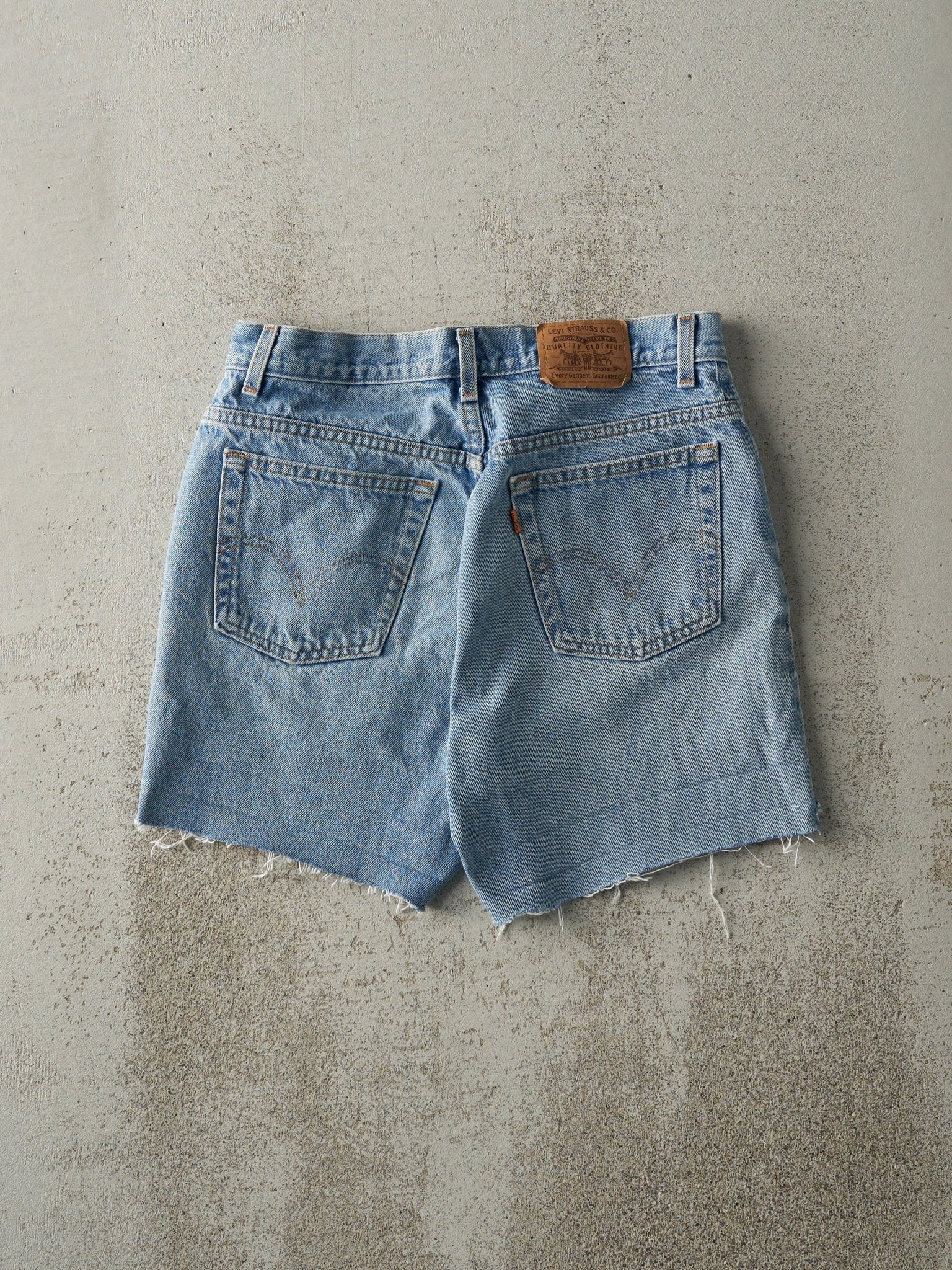 Vintage 80s Light Wash Levi's Orange Tab Jean Shorts (30x5)
