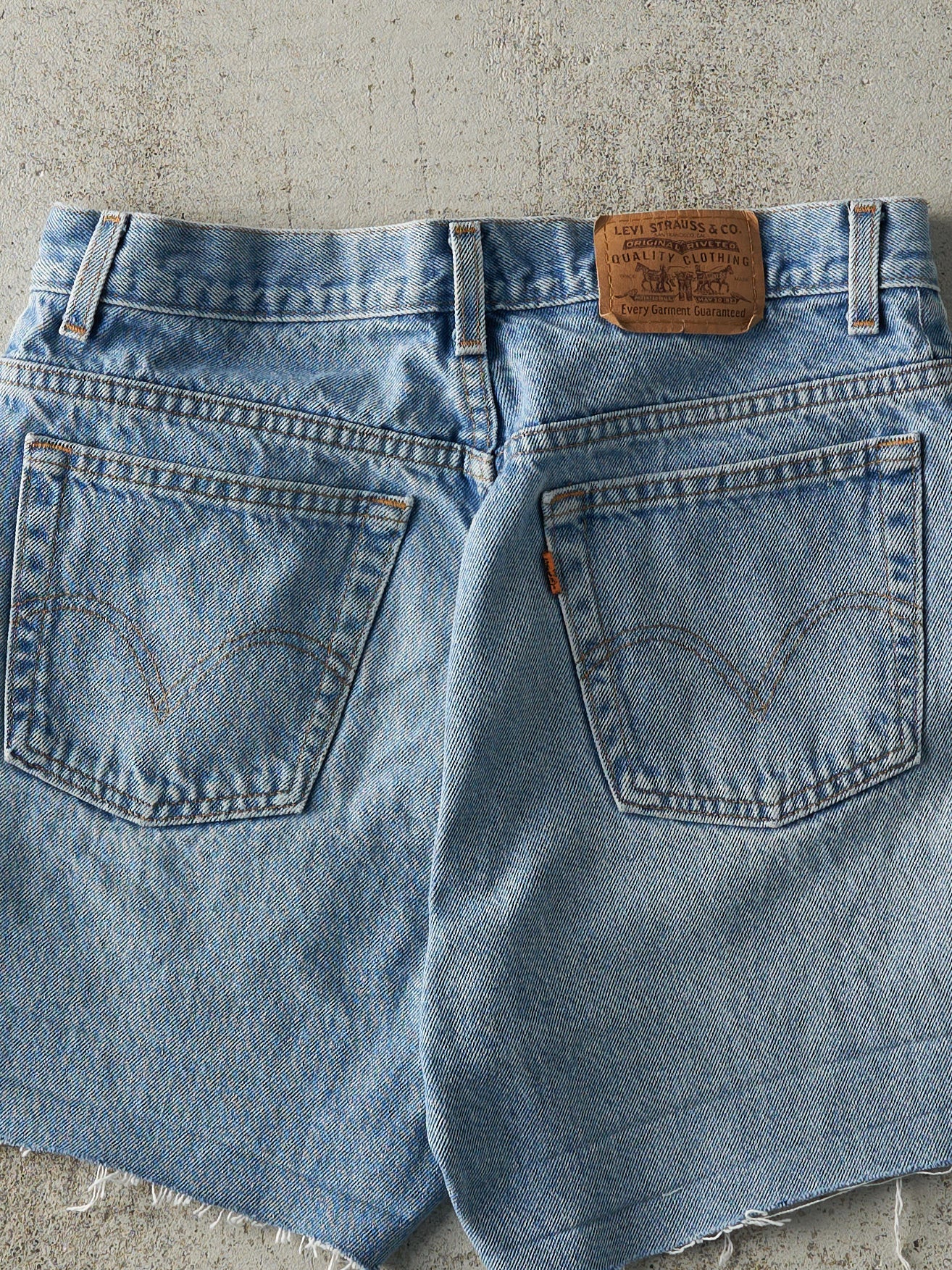 Vintage 80s Light Wash Levi's Orange Tab Jean Shorts (30x5)