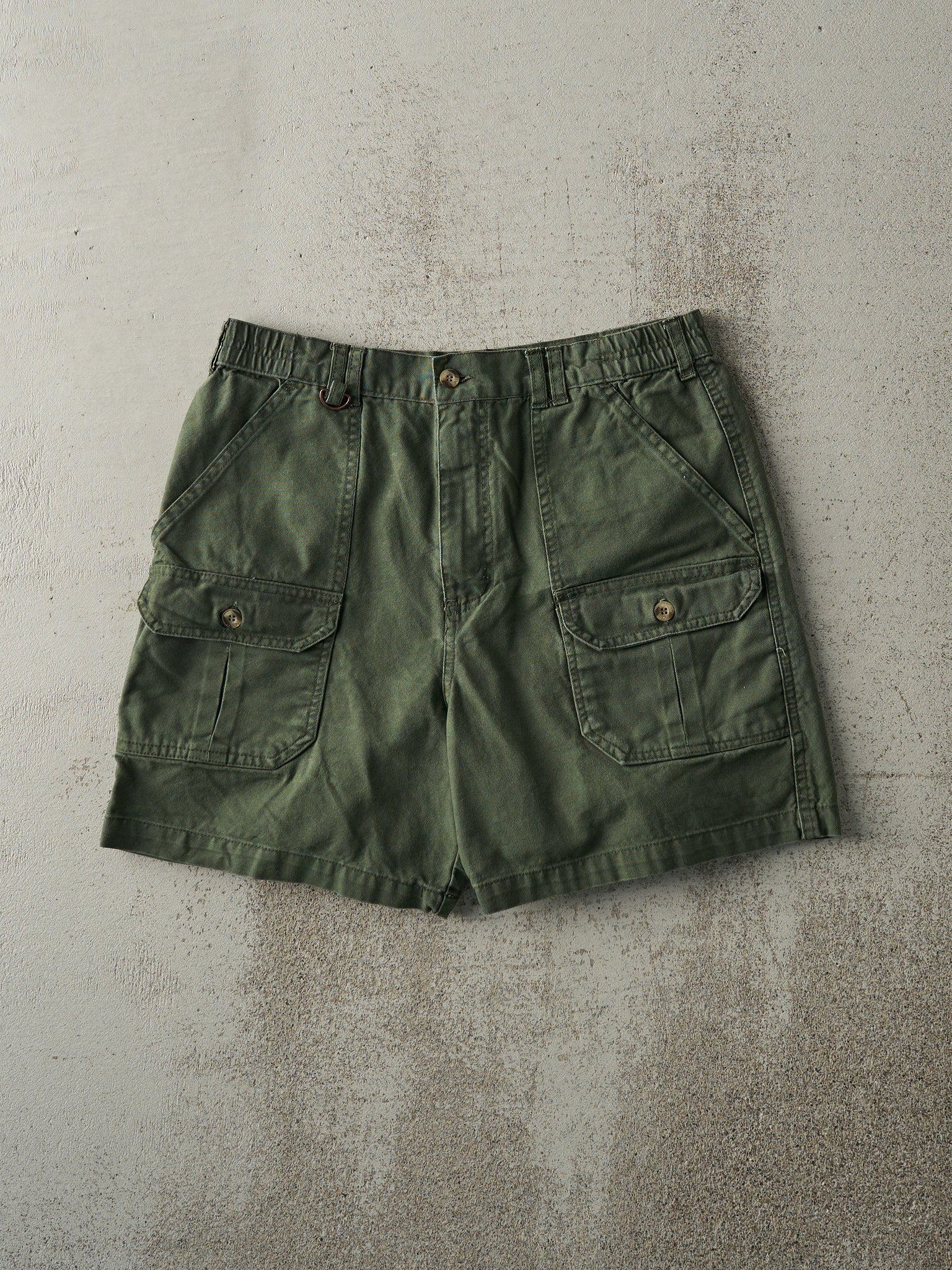 Vintage 90s Army Green Dickies Cargo Shorts (31x6)