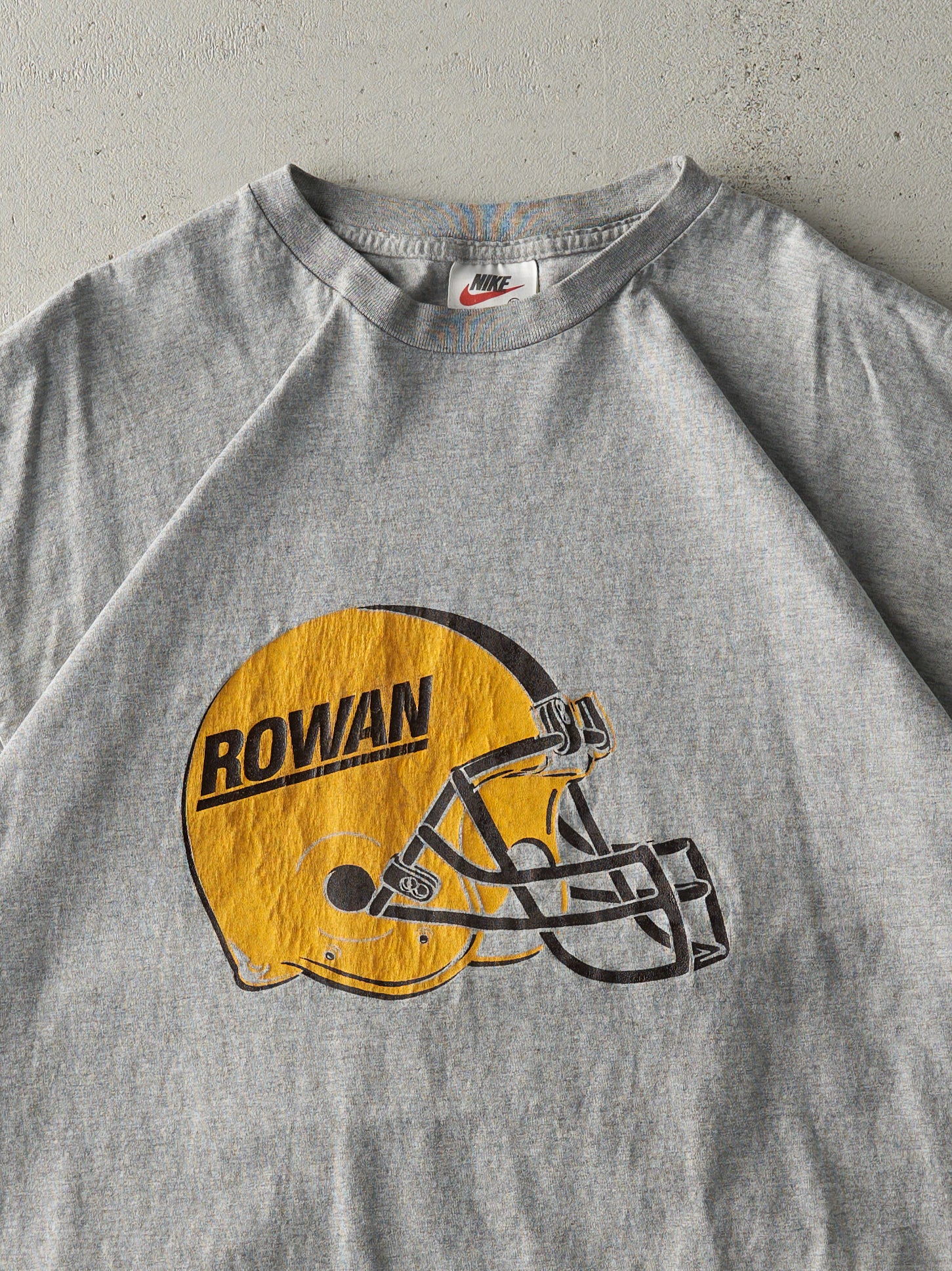 Vintage 90s Grey Nike Rowan University Football Tee (XL)