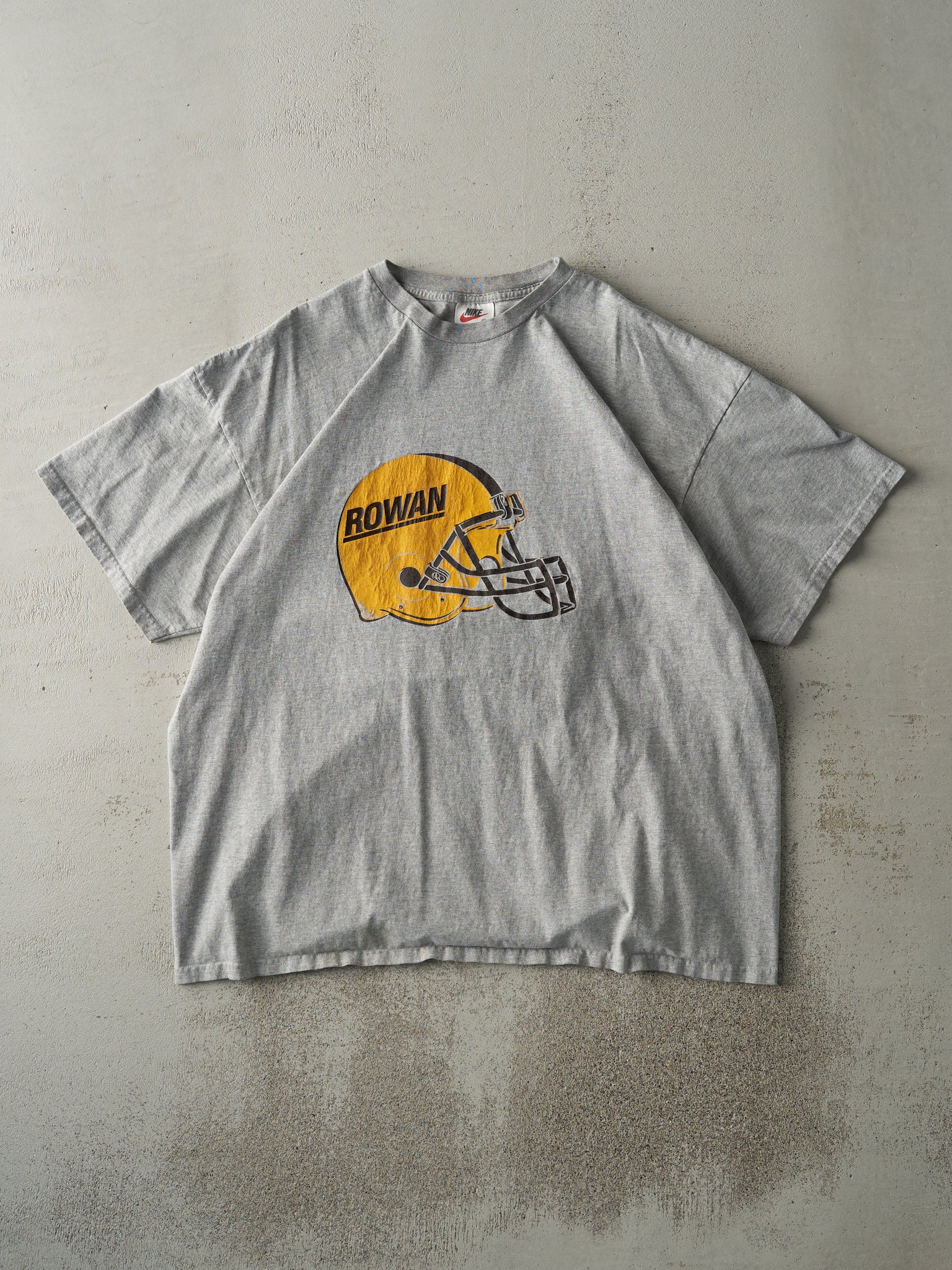 Vintage 90s Grey Nike Rowan University Football Tee (XL)