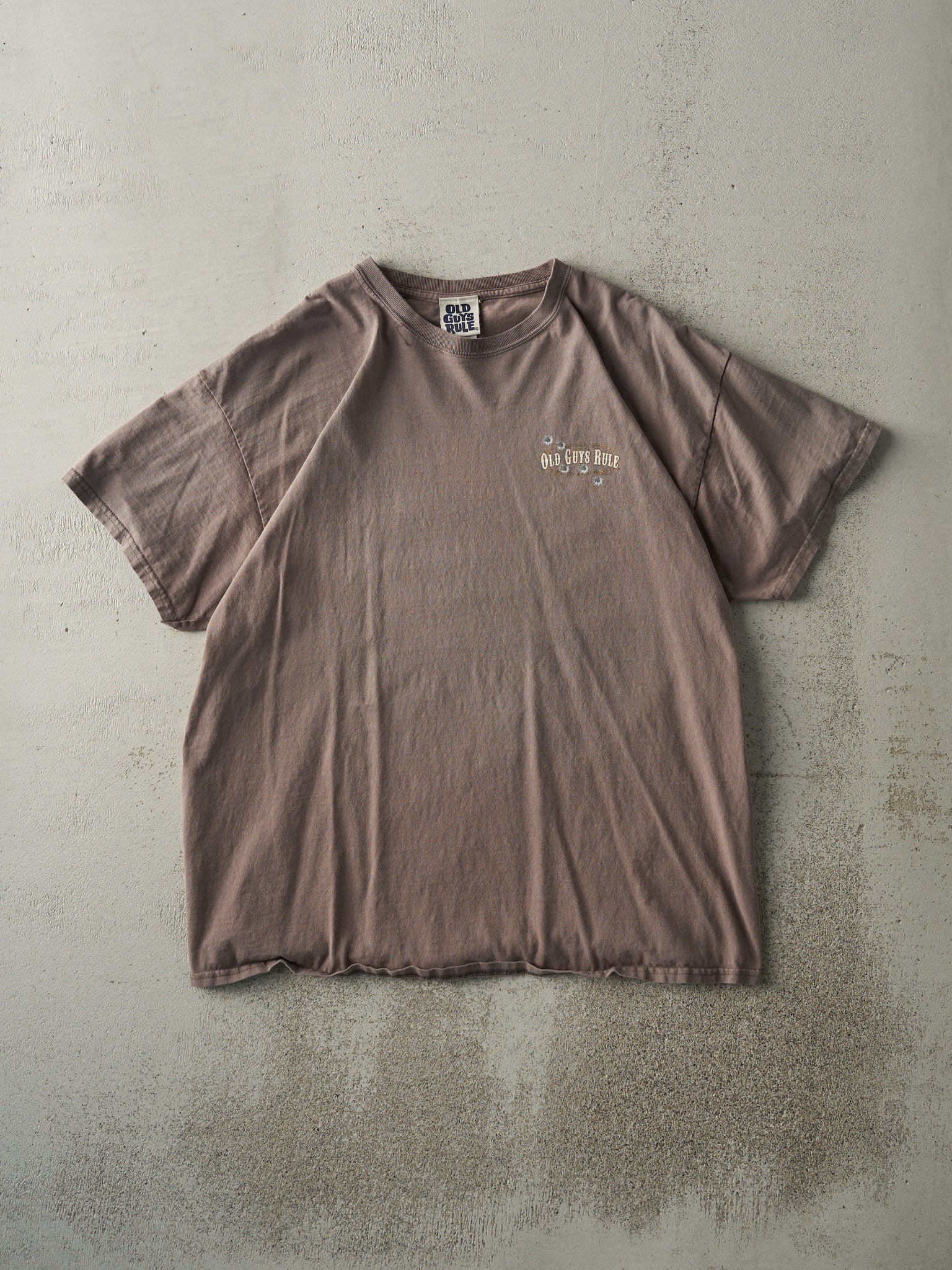 Vintage 90s Charcoal Grey Old Guys Rule Tee (M/L)