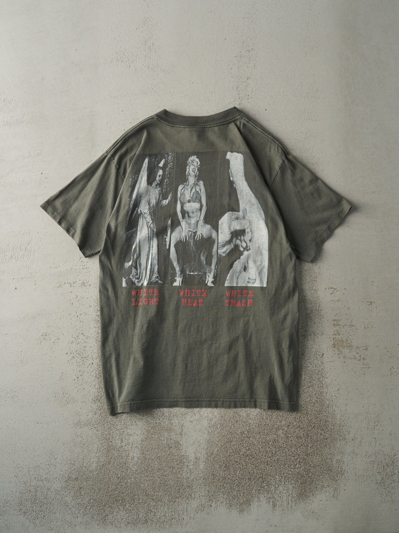 Vintage 90s Washed Green Social Distortion White Trash Album Tee (M)
