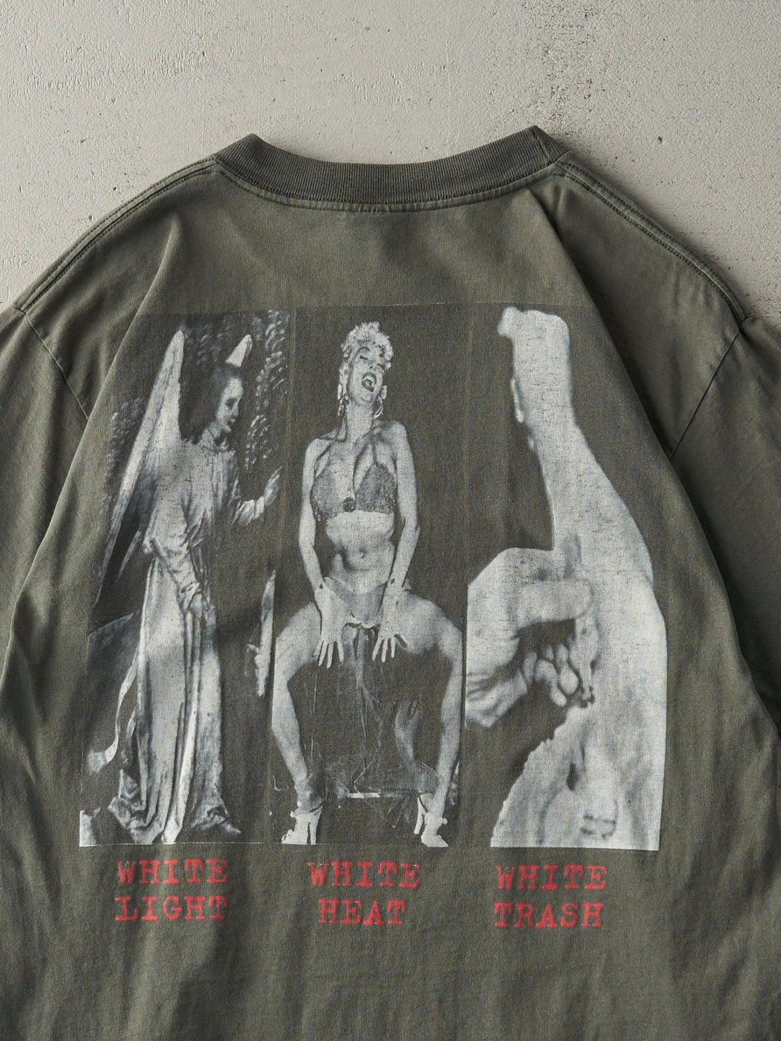 Vintage 90s Washed Green Social Distortion White Trash Album Tee (M)