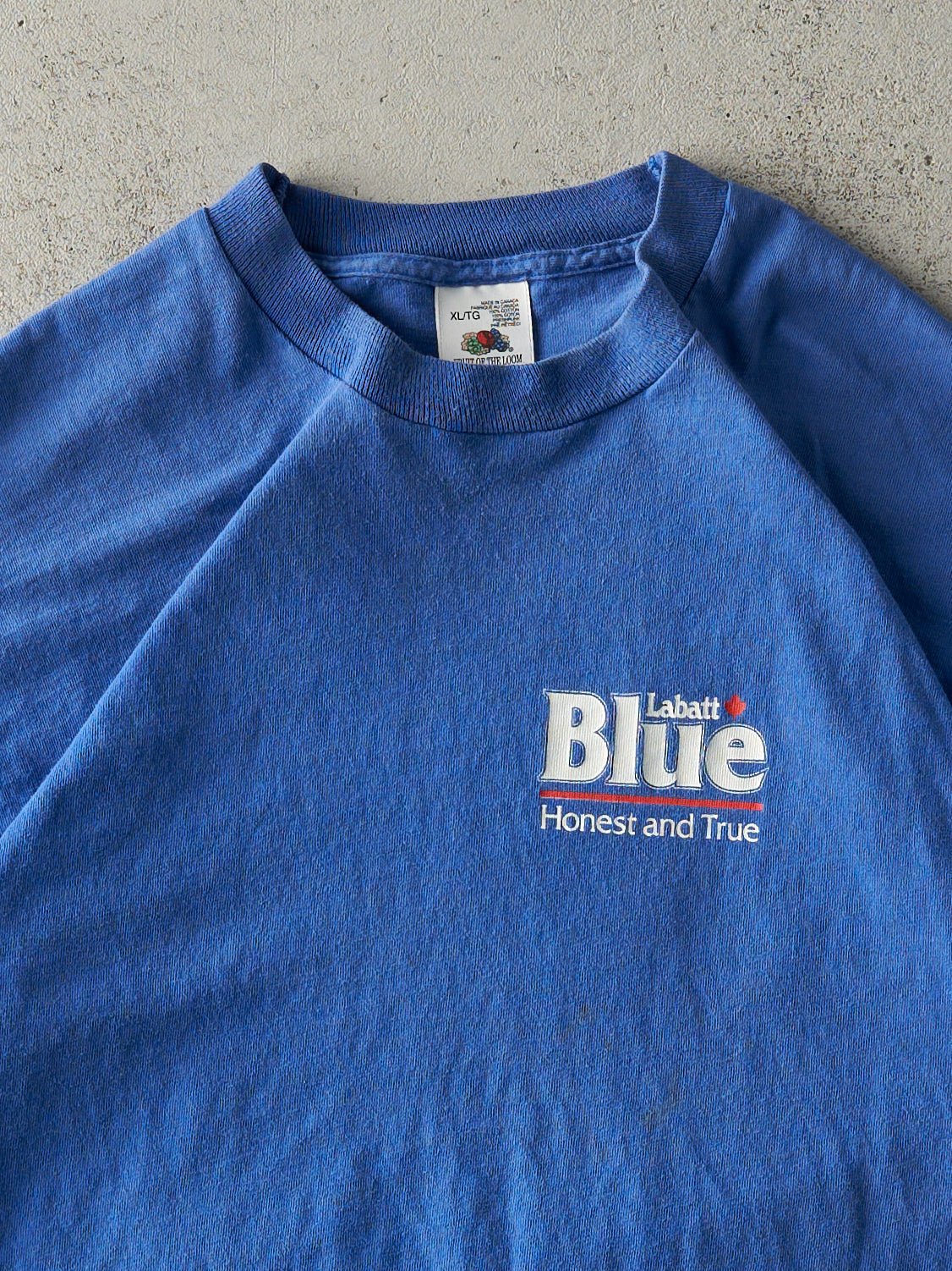Vintage 92' Blue Labatt Blue Toronto Blue Jays Single Stitch Tee (L)