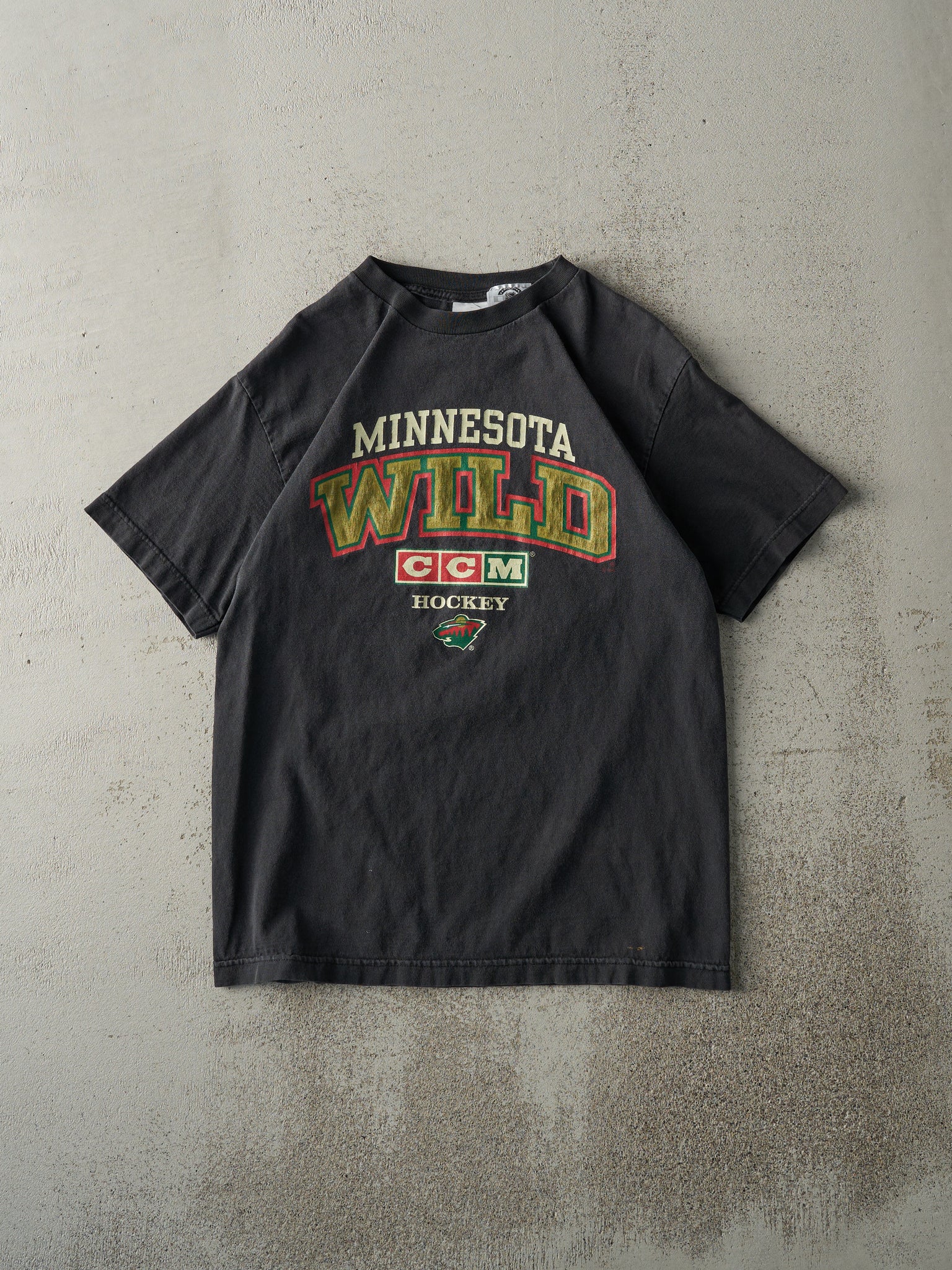 Vintage 90s Black Minnesota Wild Tee (S)